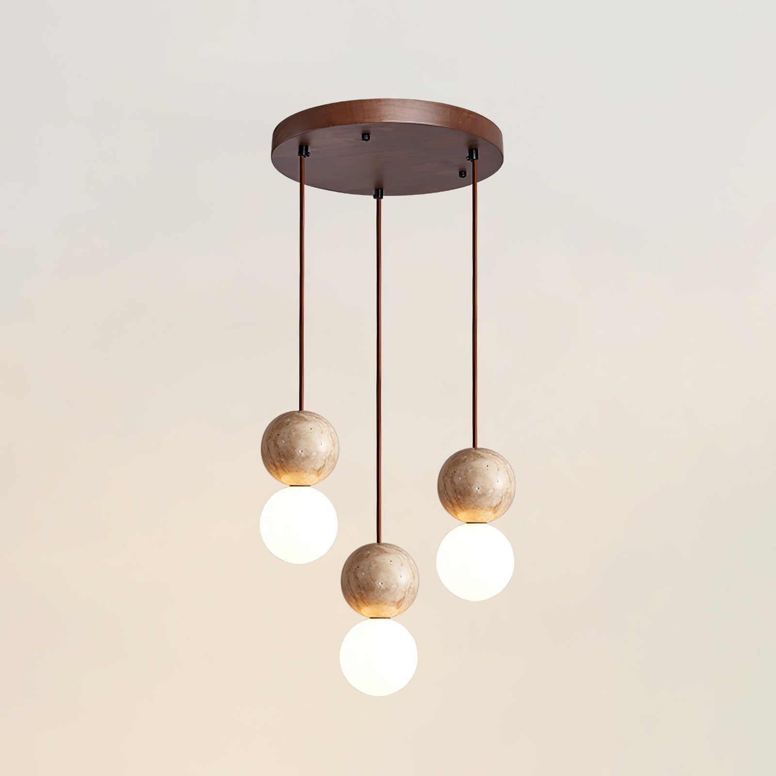 Luna Travertin Pendentif Lumière - Neutralighting