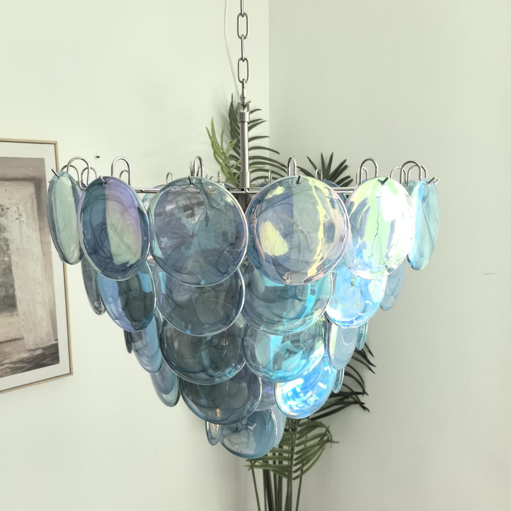 Camisa Lustre Couches de Disques en Verre Murano - Neutralighting