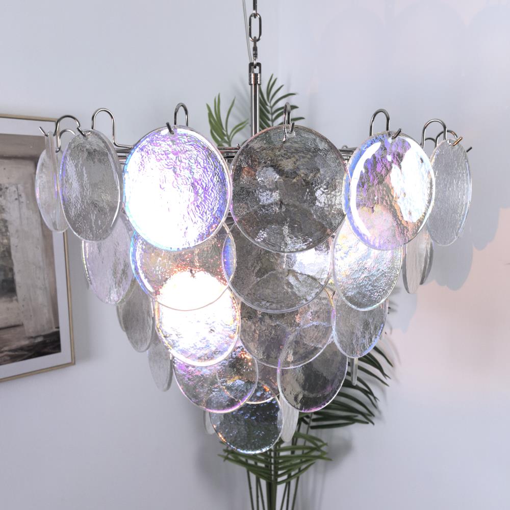 Camisa Lustre Couches de Disques en Verre Murano - Neutralighting