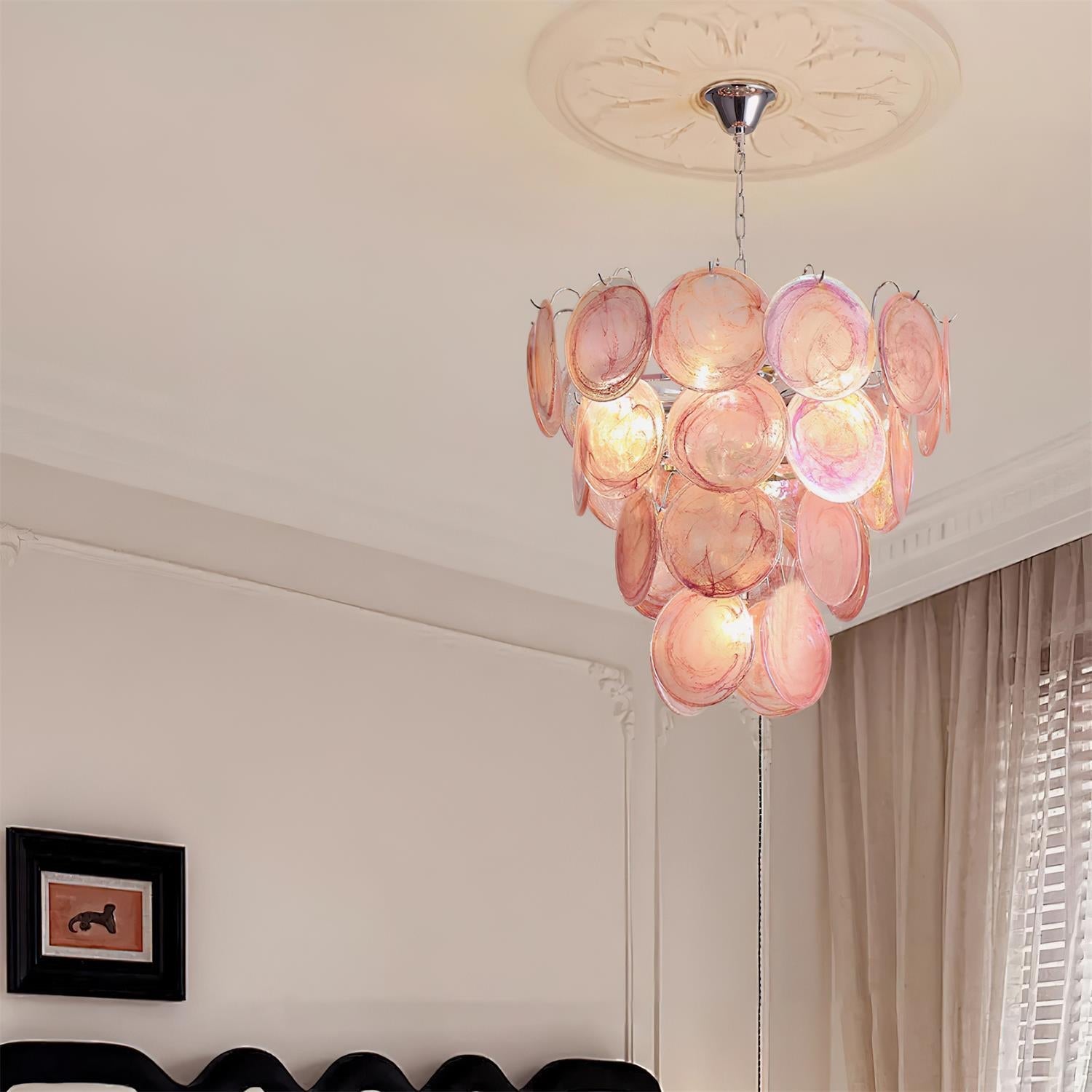 Camisa Lustre Couches de Disques en Verre Murano - Neutralighting