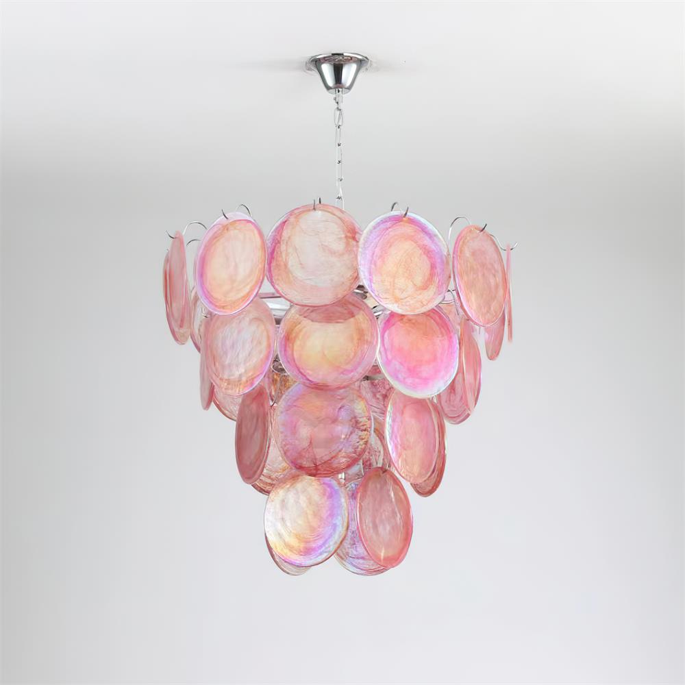 Camisa Lustre Couches de Disques en Verre Murano - Neutralighting