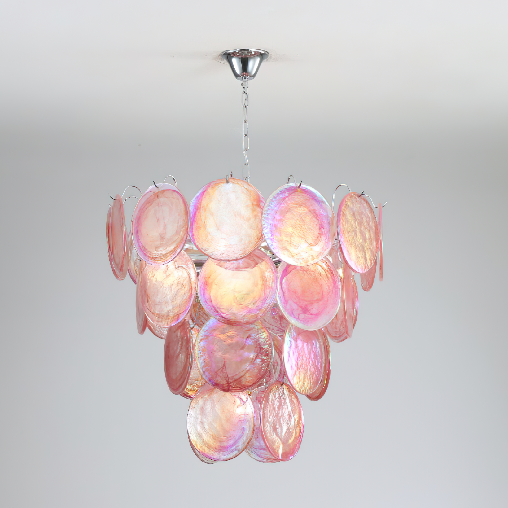 Camisa Lustre Couches de Disques en Verre Murano - Neutralighting