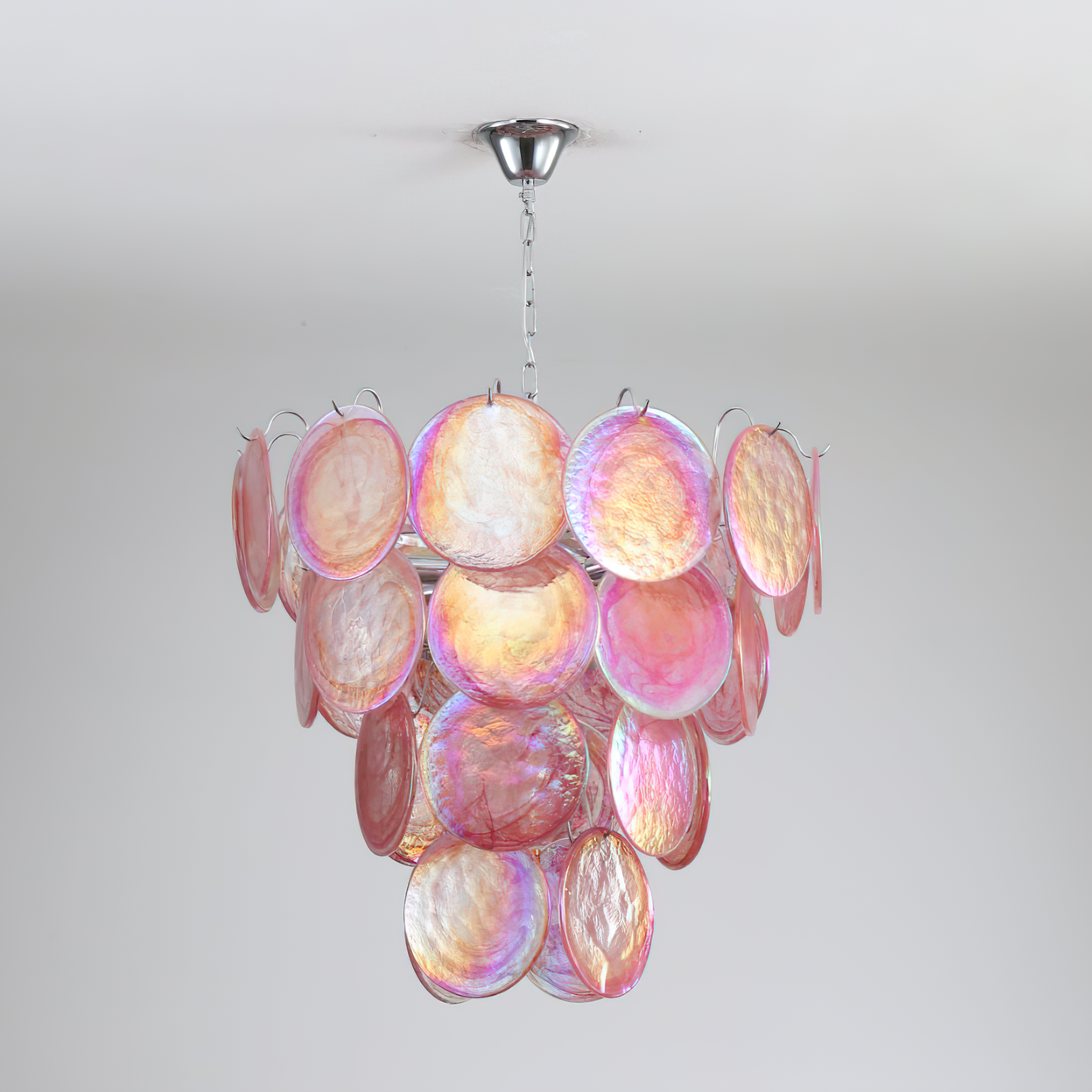 Camisa Lustre Couches de Disques en Verre Murano - Neutralighting