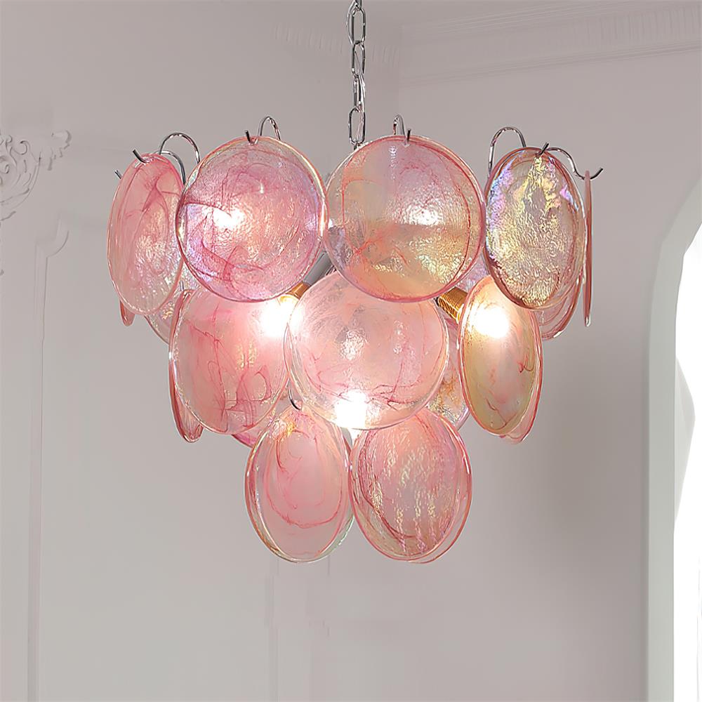 Camisa Lustre Couches de Disques en Verre Murano - Neutralighting