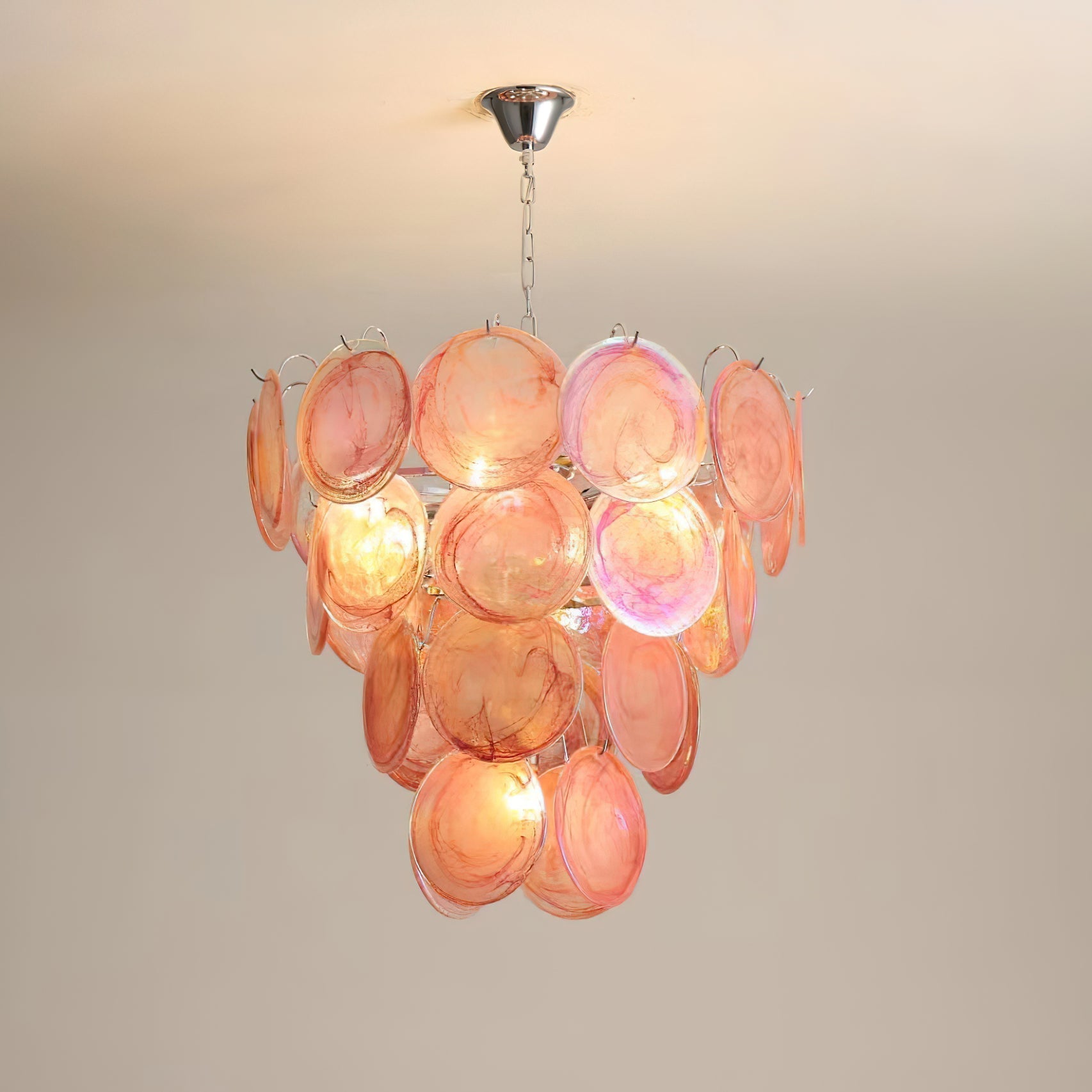 Camisa Lustre Couches de Disques en Verre Murano - Neutralighting