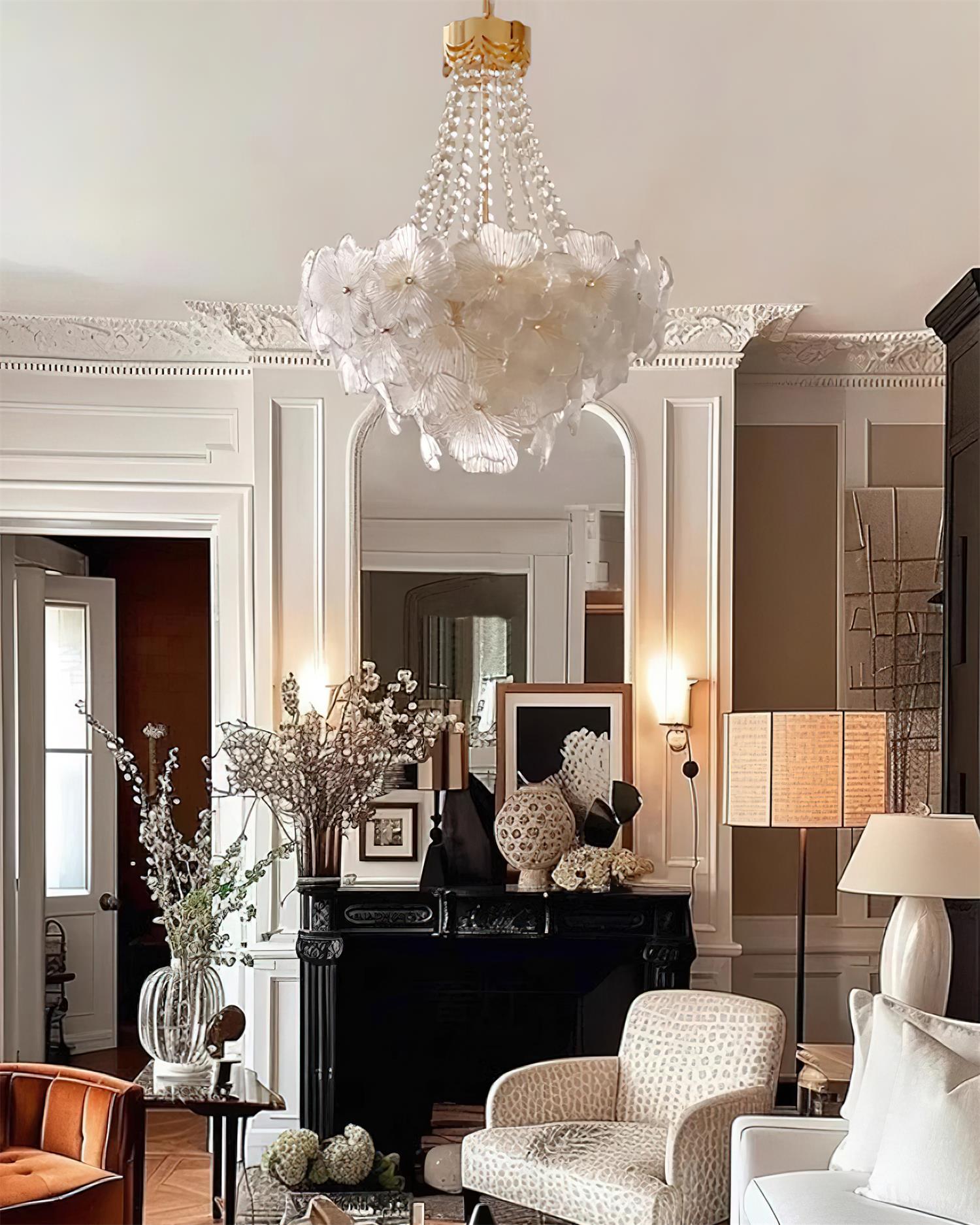 Campina Lustre Cristal Fleur Superposé - Neutralighting
