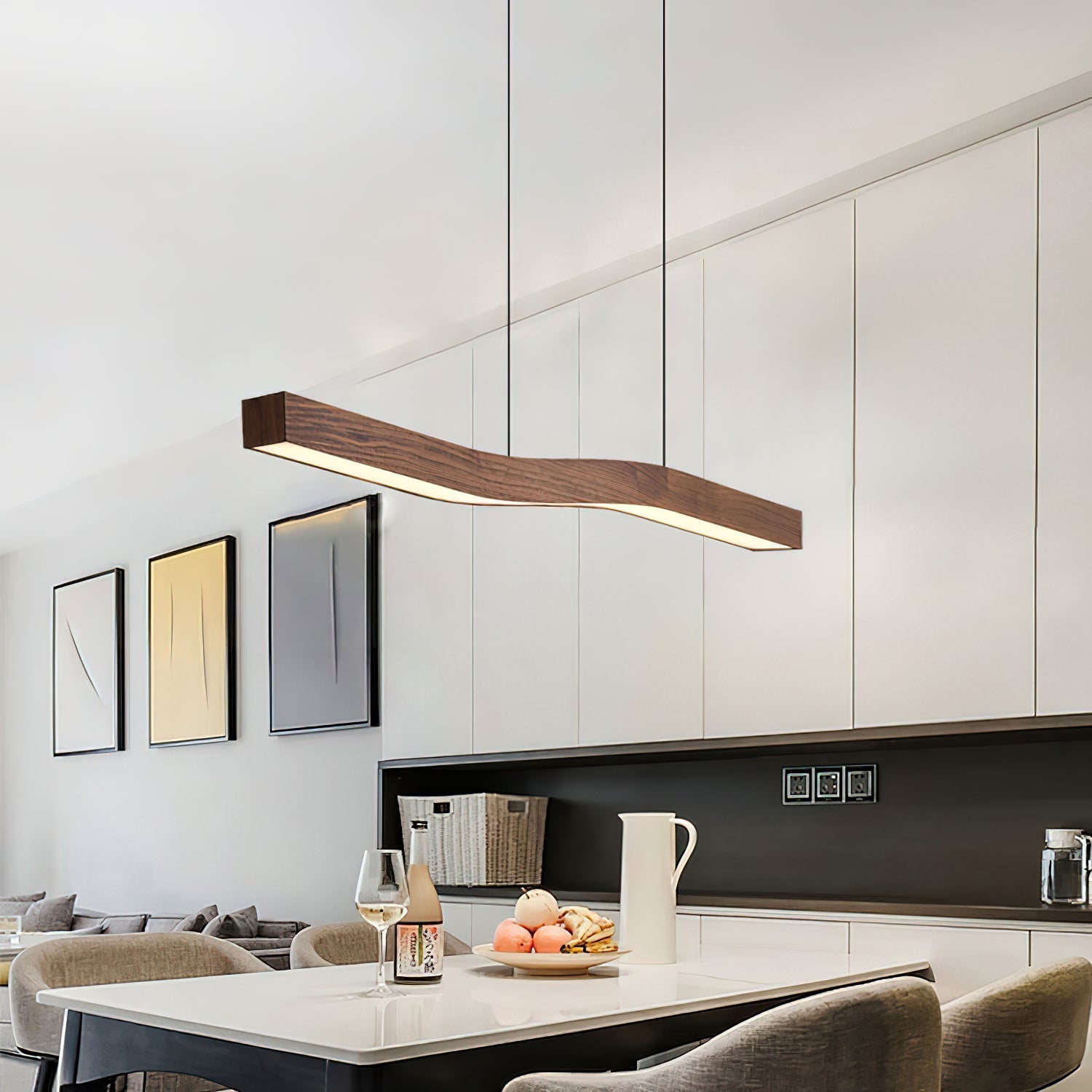 Ylen Suspension Nordique en Bois pour Salon - Neutralighting