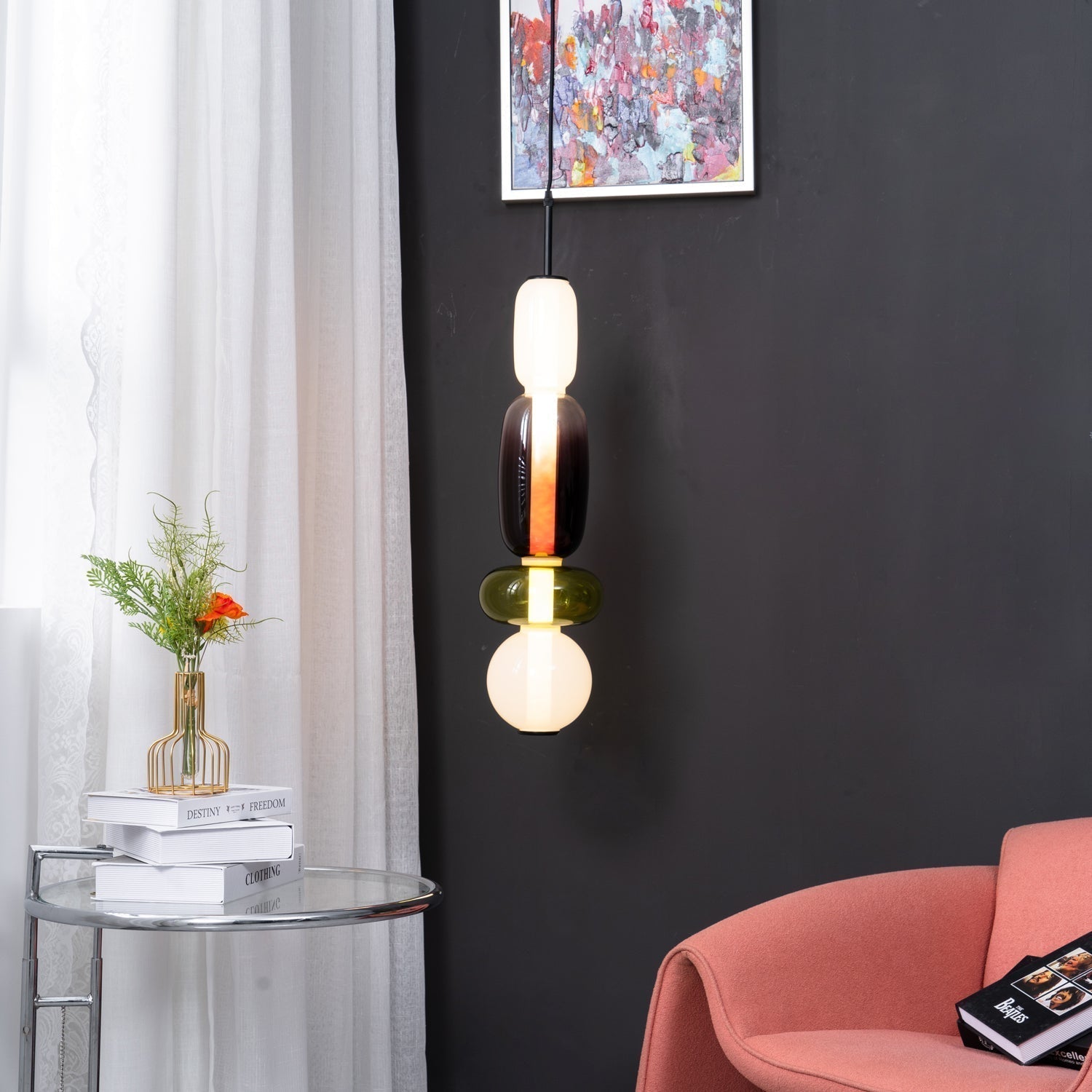 Zodore Prime Art Coloré Verre Suspension - Neutralighting