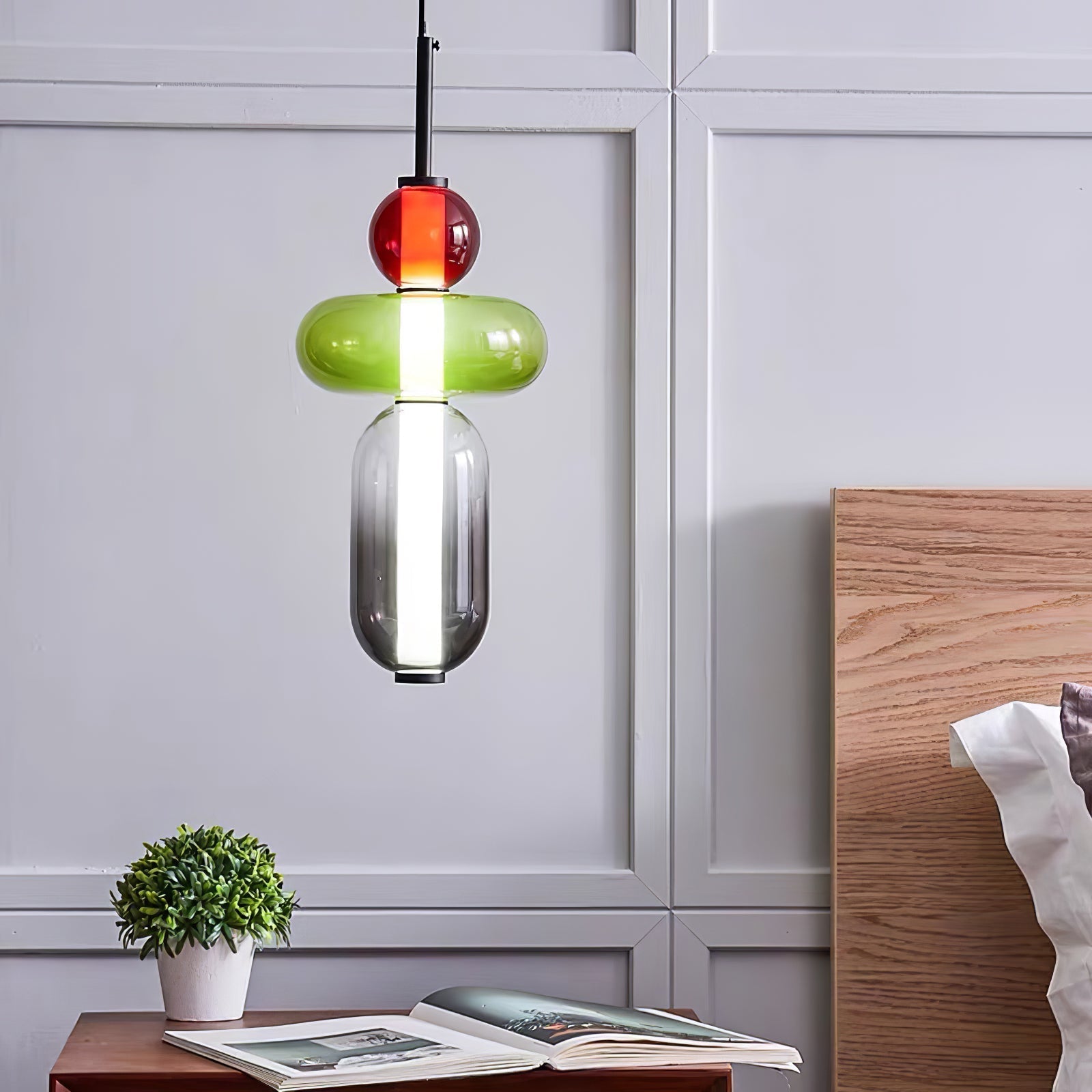 Orba Lampe Pendante en Verre Cristallisé - Neutralighting