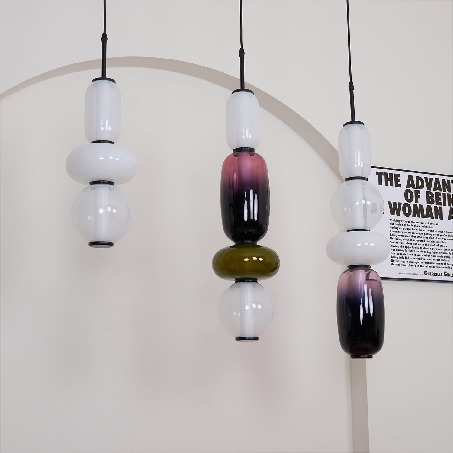 Orba Lampe Pendante en Verre Cristallisé - Neutralighting