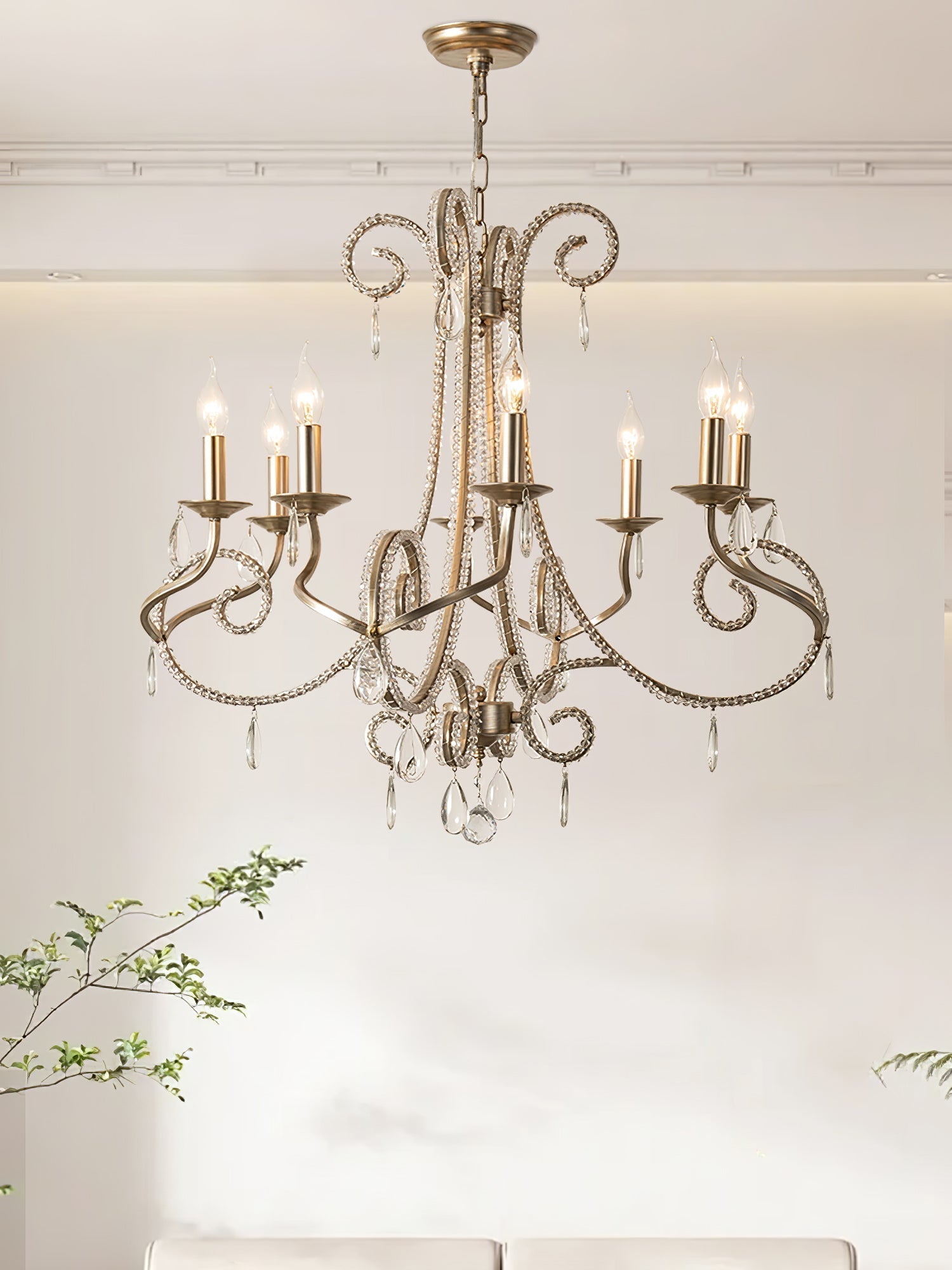 Elysara Crystal Candle Chandelier - Blowlighting