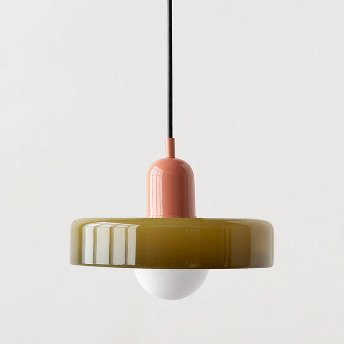 Jess Suspension Ronde Vintage Verre Salon - Neutralighting