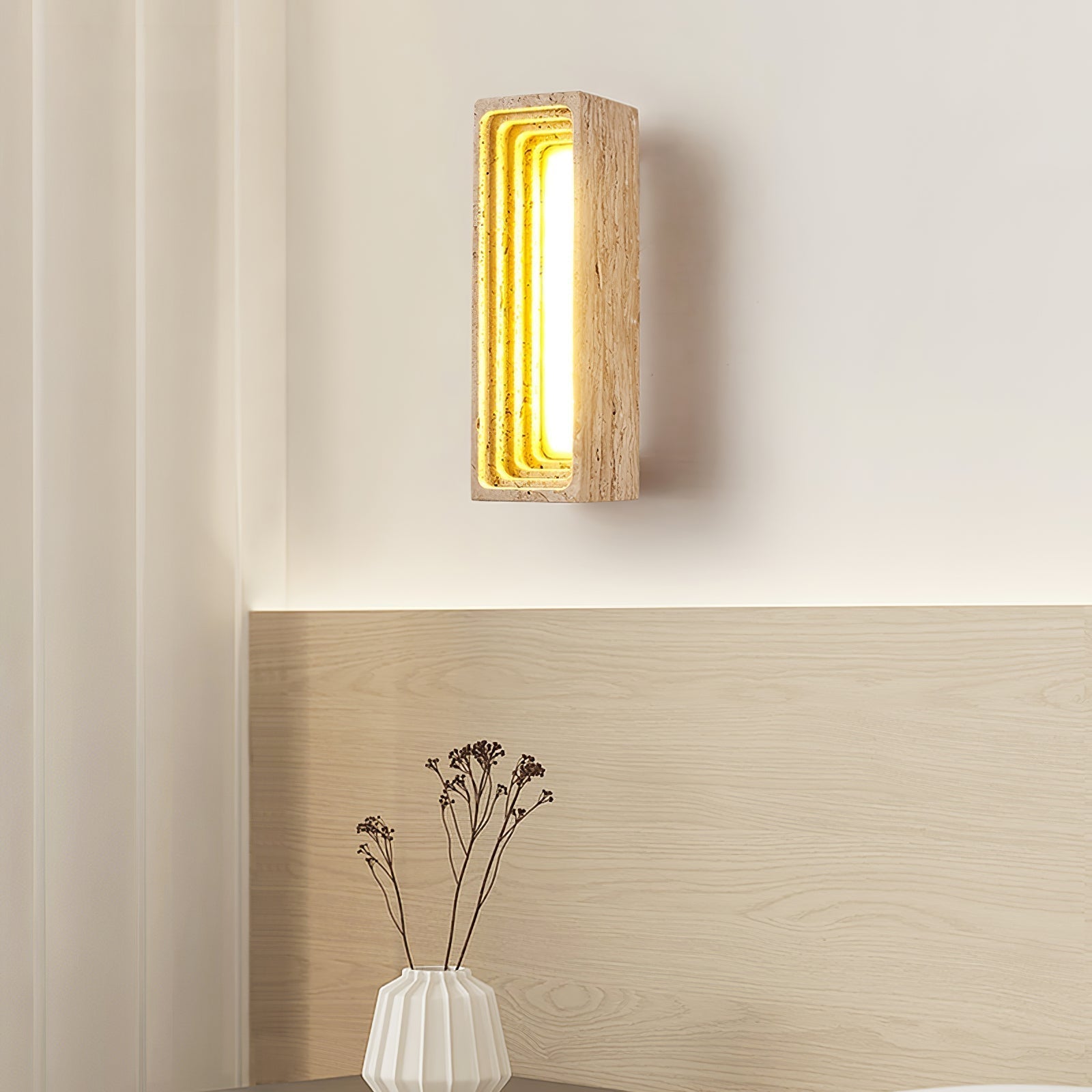 Atheila Travertine Wall Light - Letslighting
