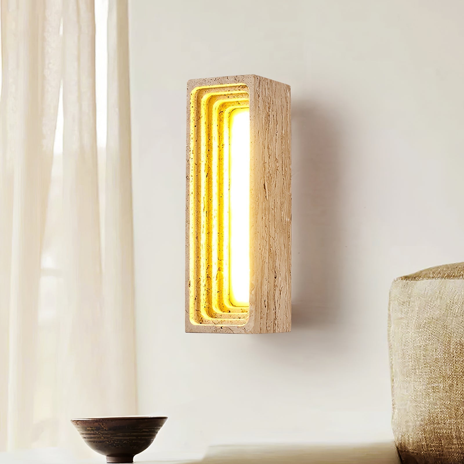 Atheila Travertine Wall Light - Letslighting