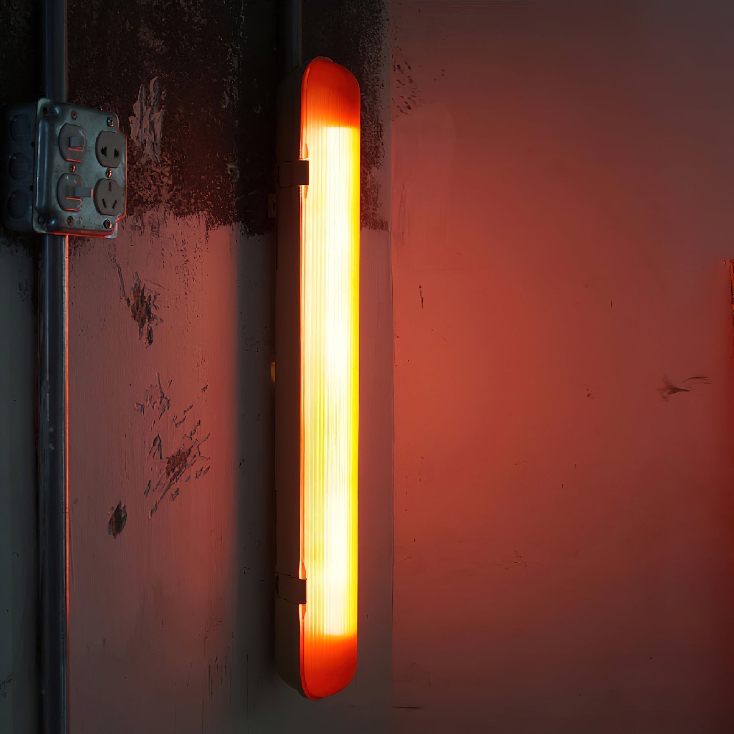 Wavel Joy Applique Murale en Plastique Rouge Minimaliste Moderne - Neutralighting