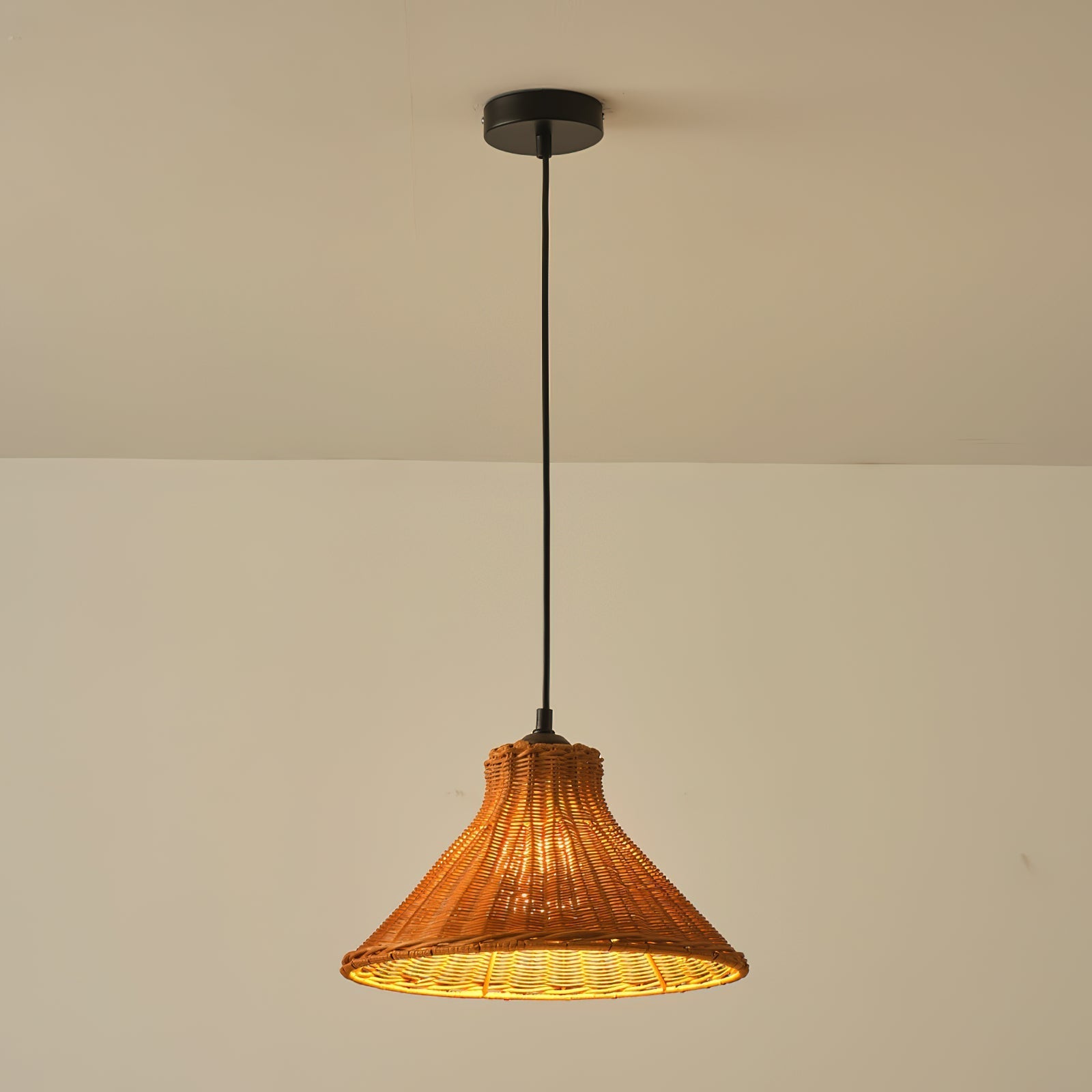 Vamirel Lampe Pendante en Rotin Naturel Minimaliste Moderne - Neutralighting