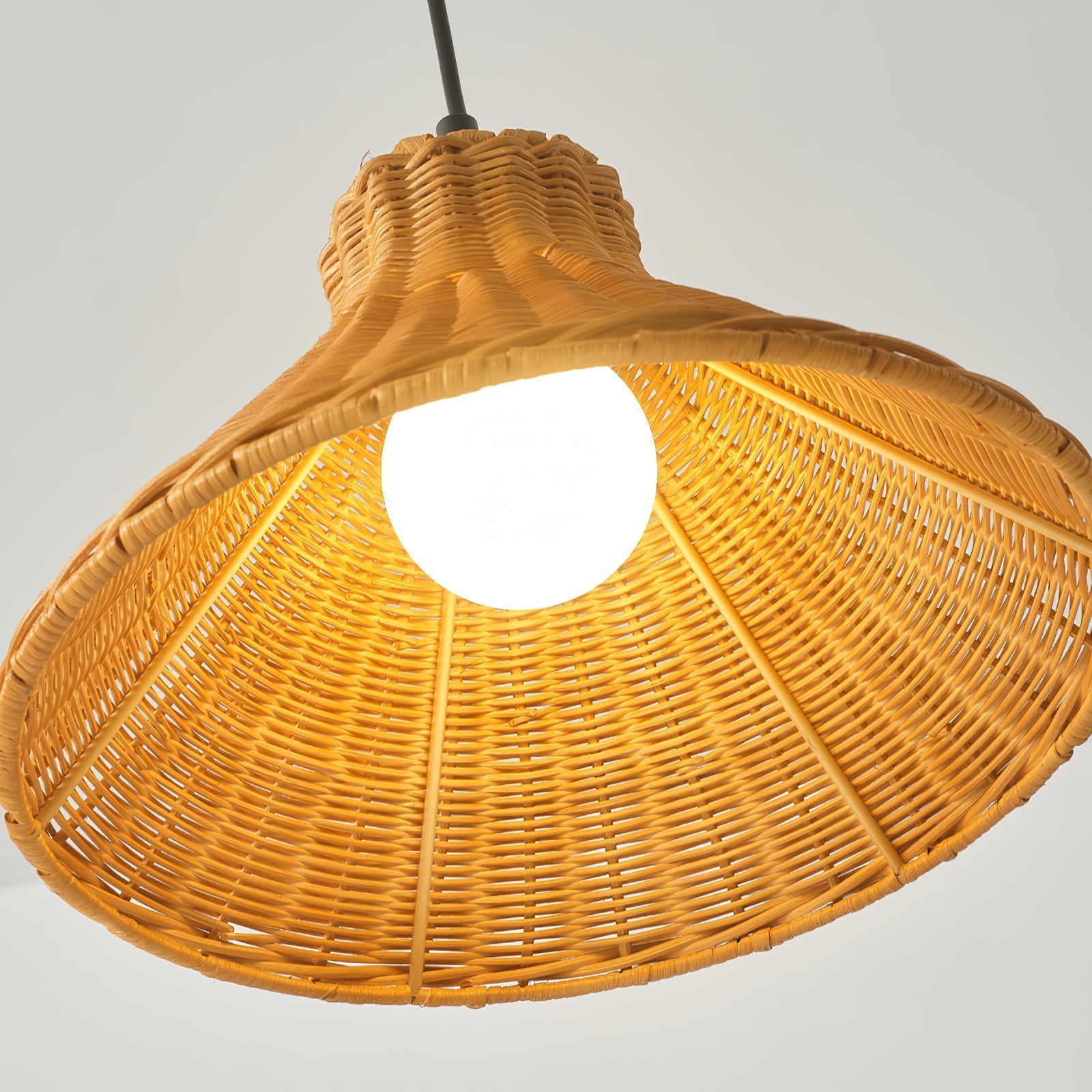 Vamirel Lampe Pendante en Rotin Naturel Minimaliste Moderne - Neutralighting