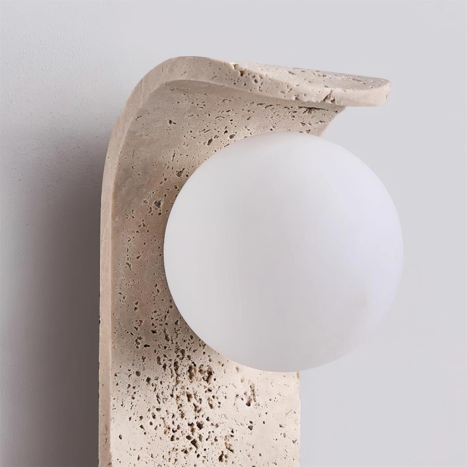 Terra Applique Murale Minimaliste en Travertin - Neutralighting
