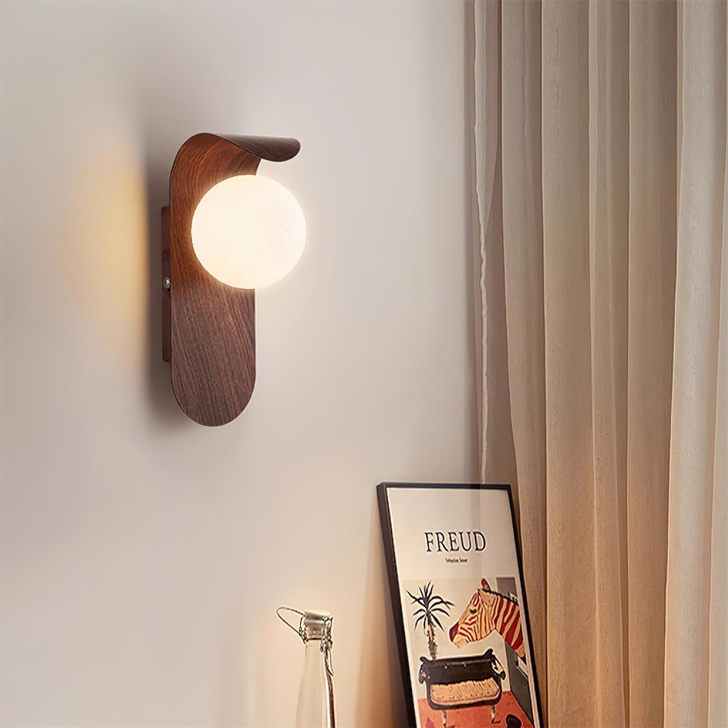 Exuro Applique Murale Intérieure en Bois / Noyer