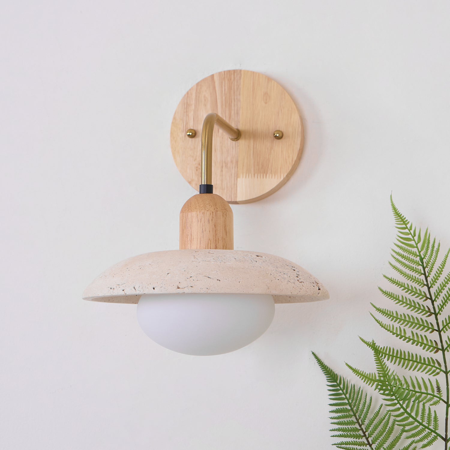 Winel Applique Murale Vintage en Travertin