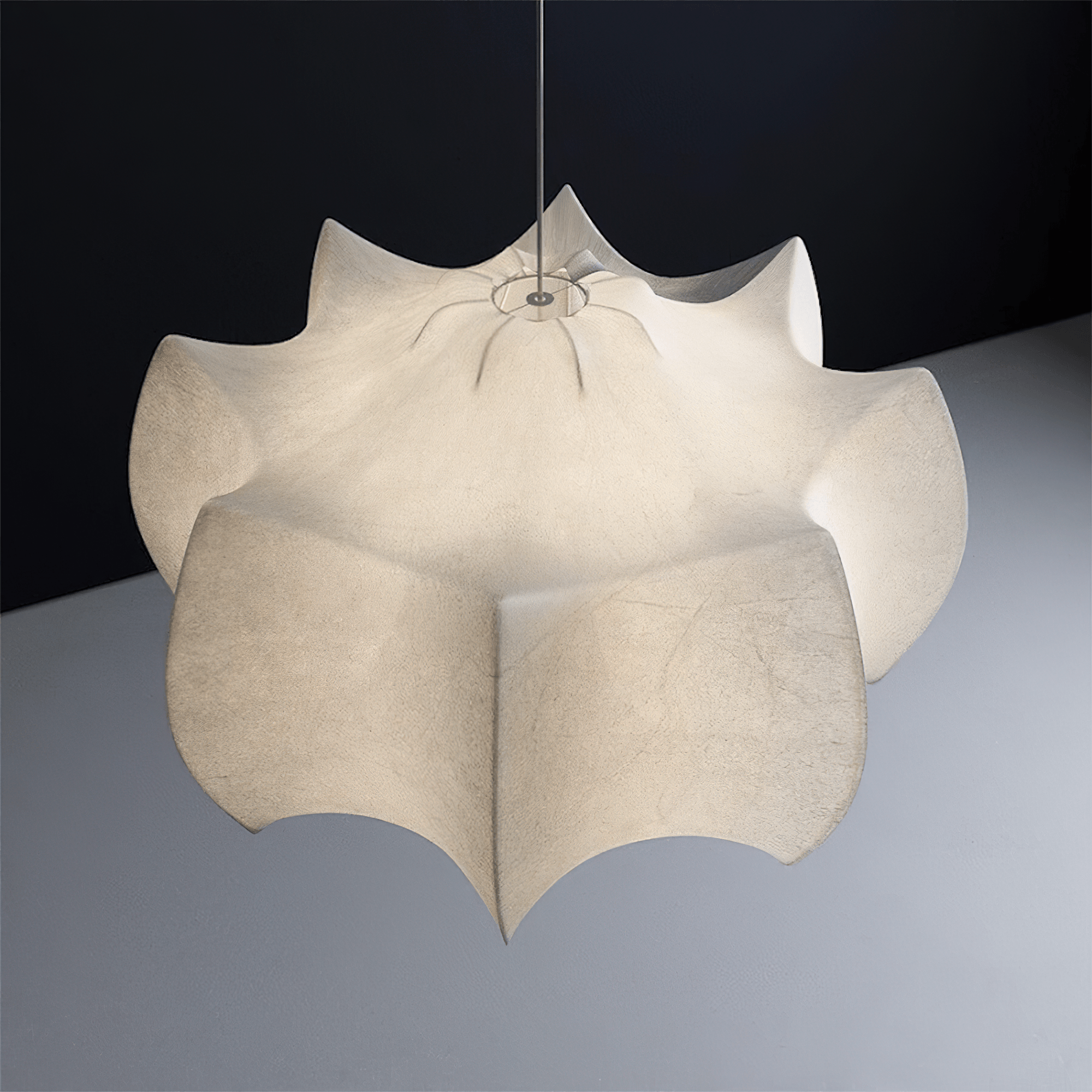 Skapa Lustre Pendentif Forme Douce Courbée Plissée - Neutralighting