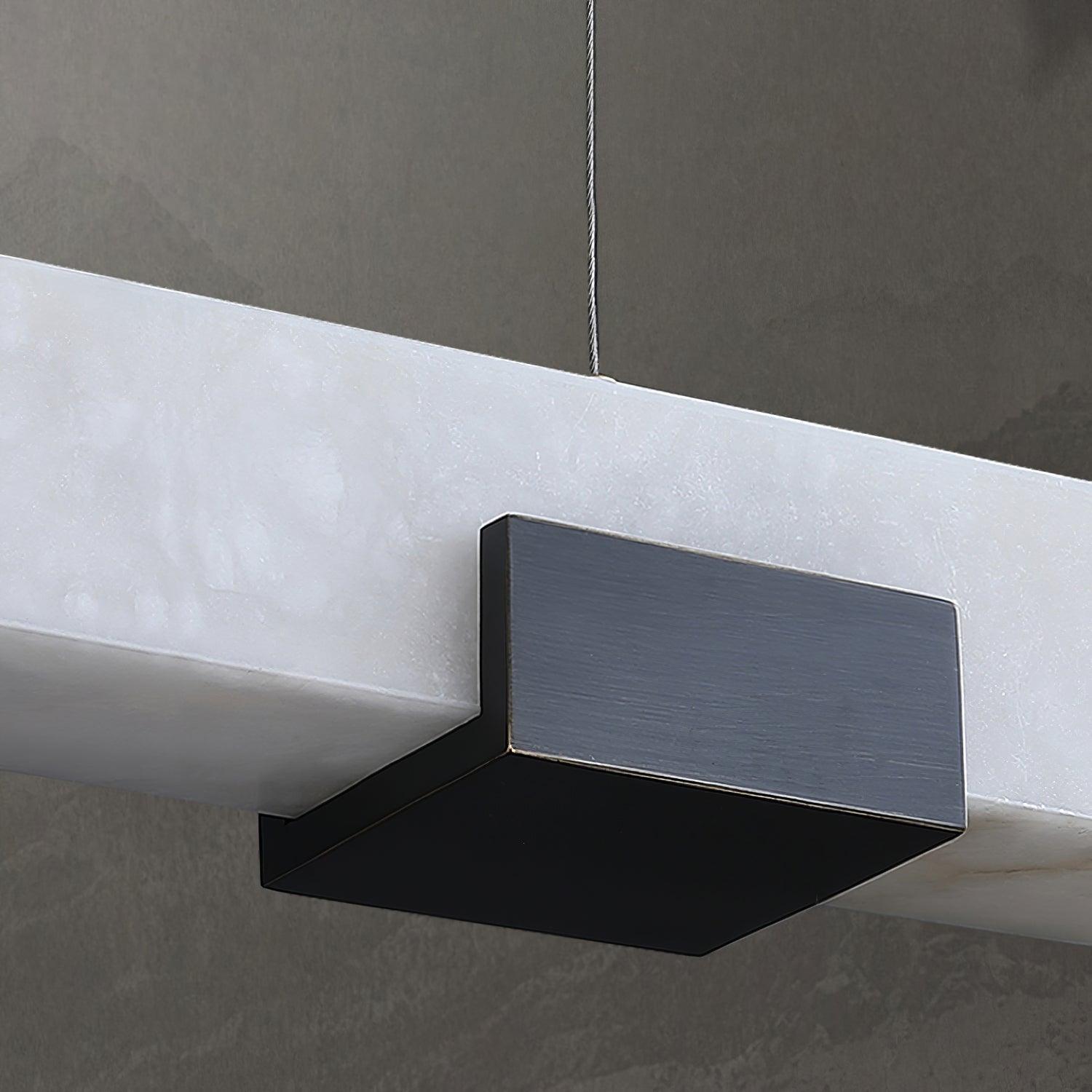 Kaelen Minimalist Alabaster Linear Pendant Light - Letslighting