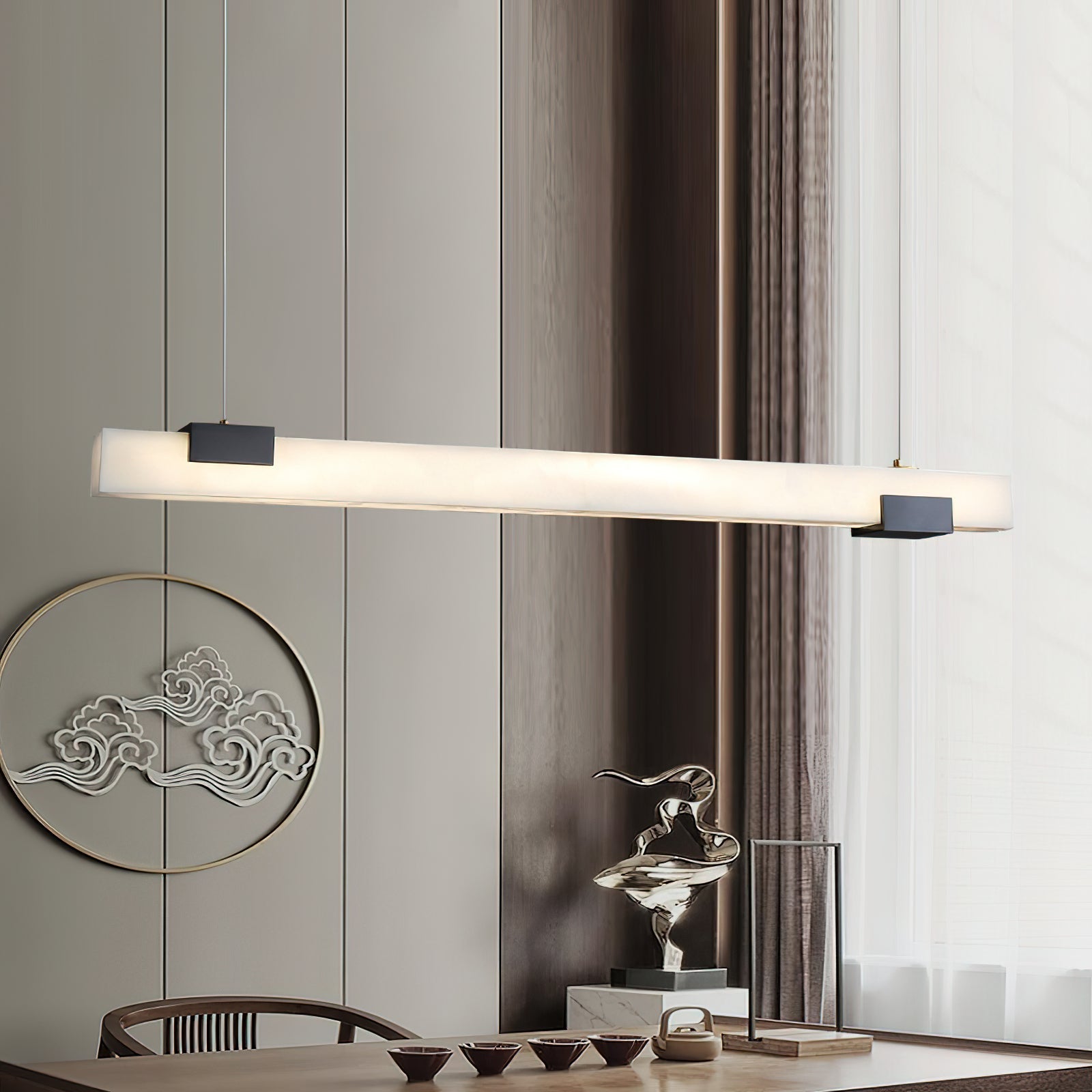Avert Lampe Pendante en Laiton et Albâtre Minimaliste Moderne - Neutralighting