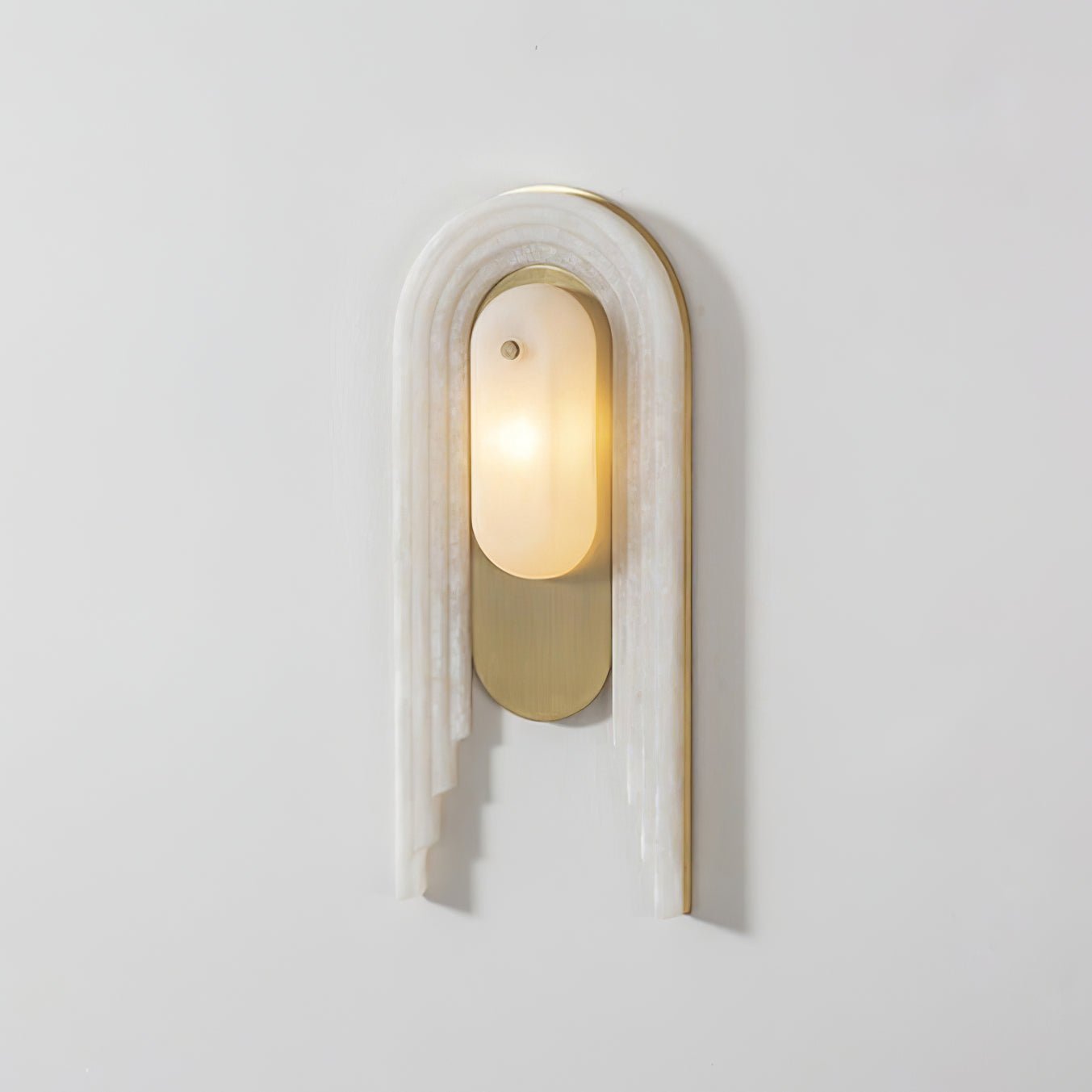 Sytalion Applique Murale Élégante en Albâtre en Arc - Neutralighting