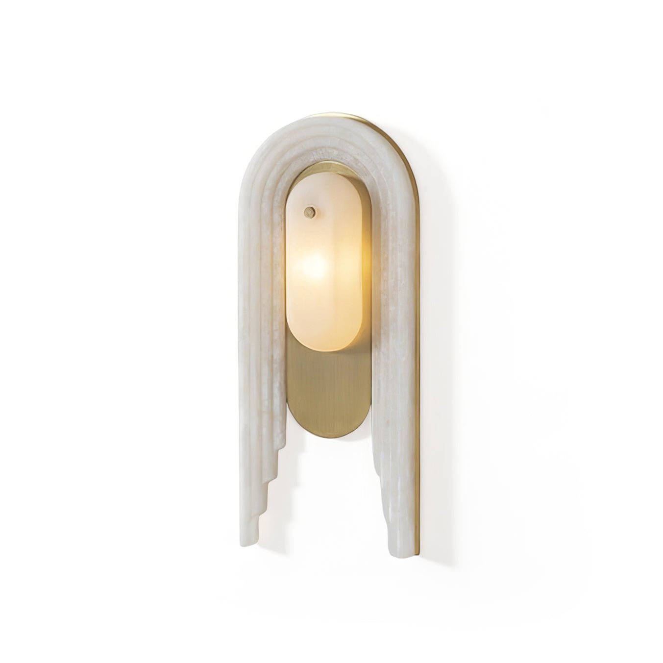 Sytalion Applique Murale Élégante en Albâtre en Arc - Neutralighting