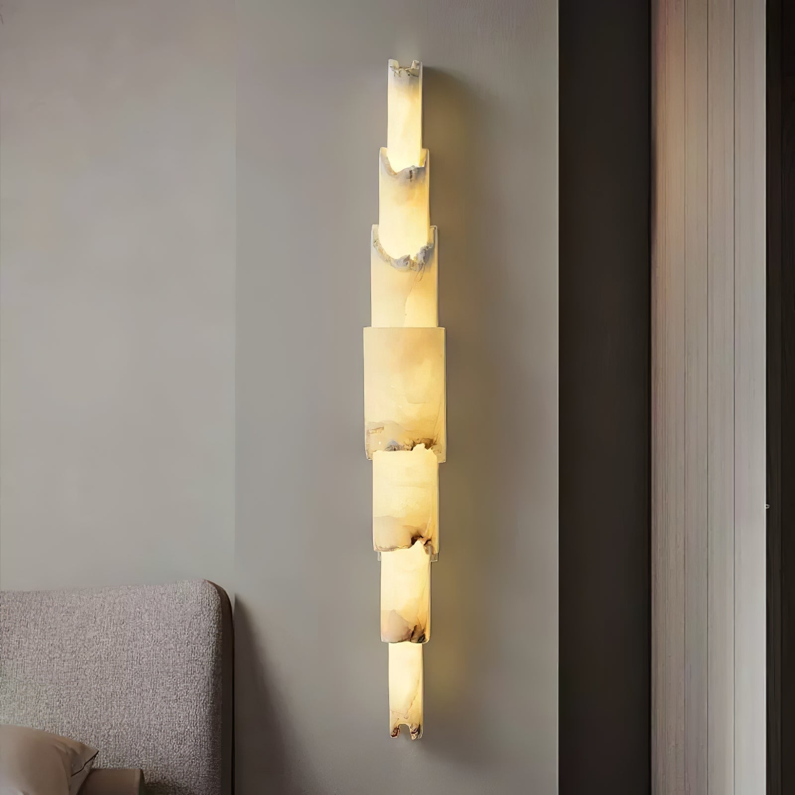 Elara Applique Murale Multicouche en Albâtre - Neutralighting