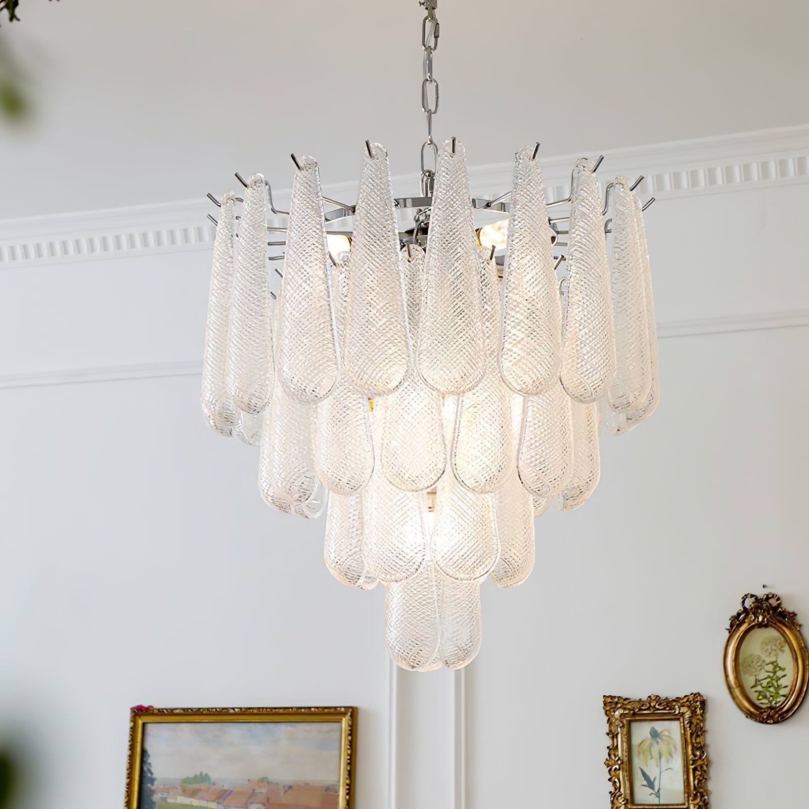 Case Lustre Cascade de Gouttes de Verre - Neutralighting