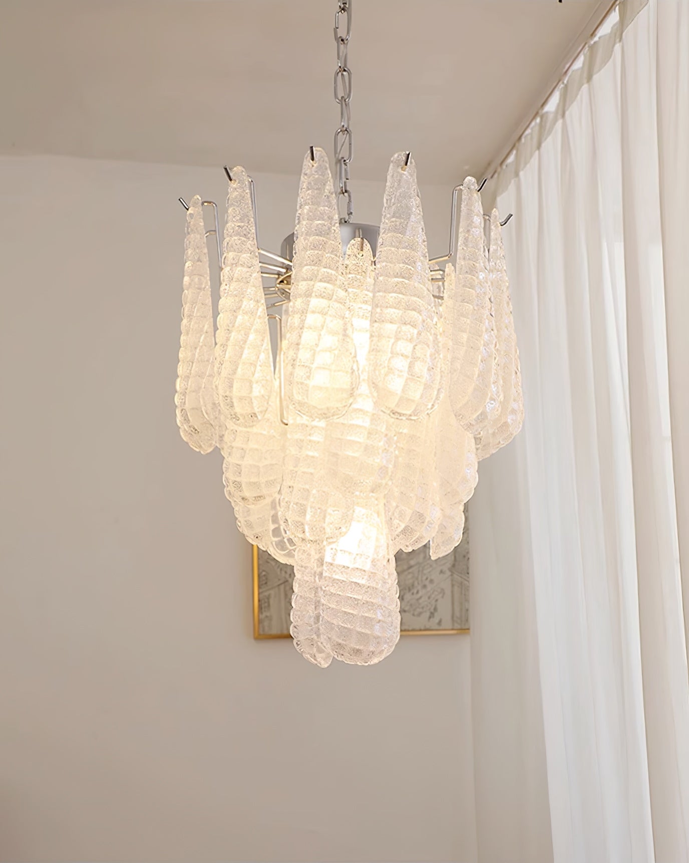 Case Lustre Cascade de Gouttes de Verre - Neutralighting