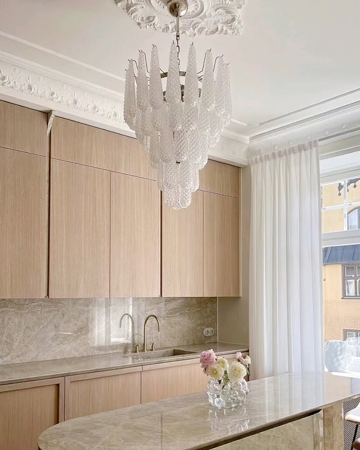 Case Lustre Cascade de Gouttes de Verre - Neutralighting