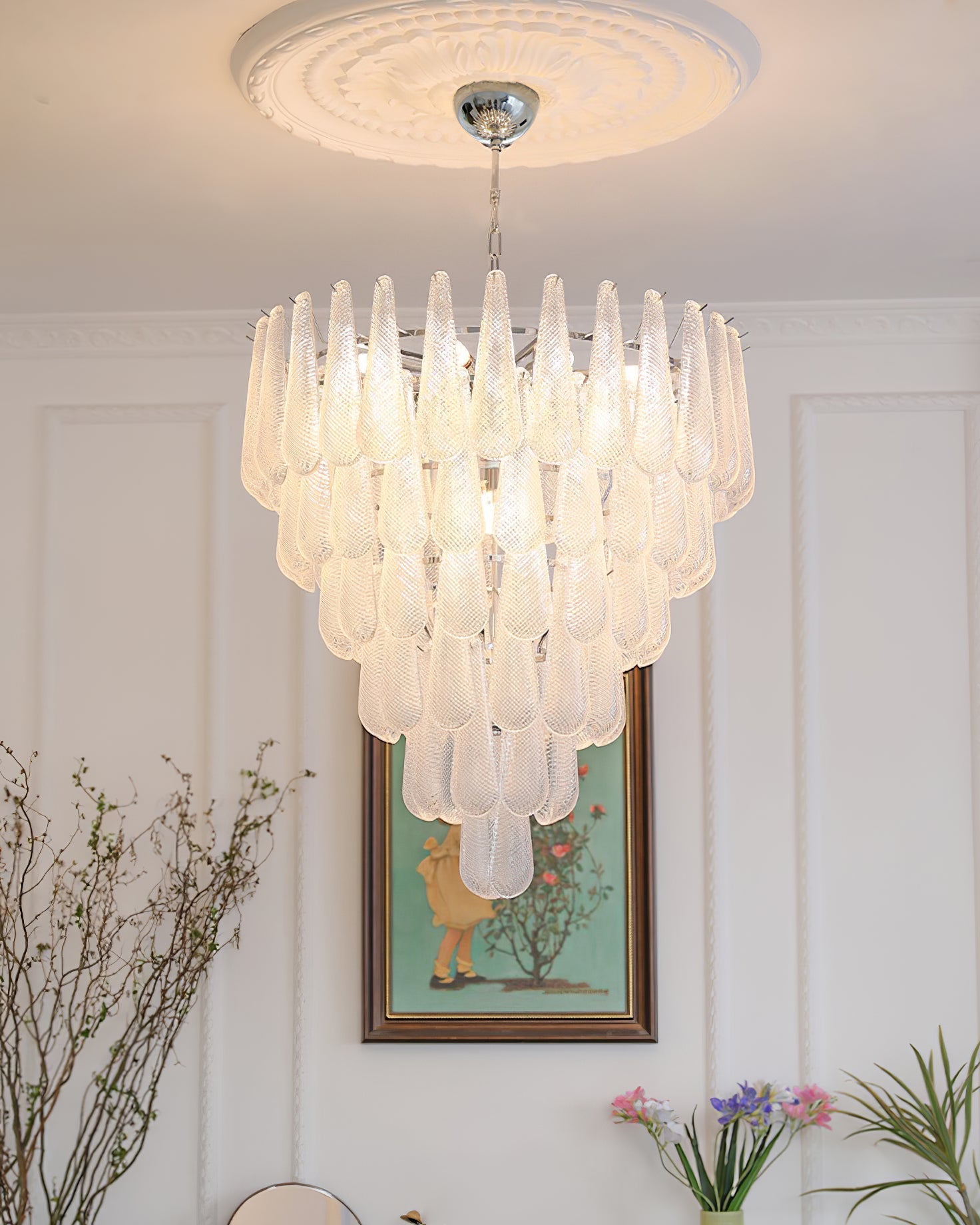 Case Lustre Cascade de Gouttes de Verre - Neutralighting