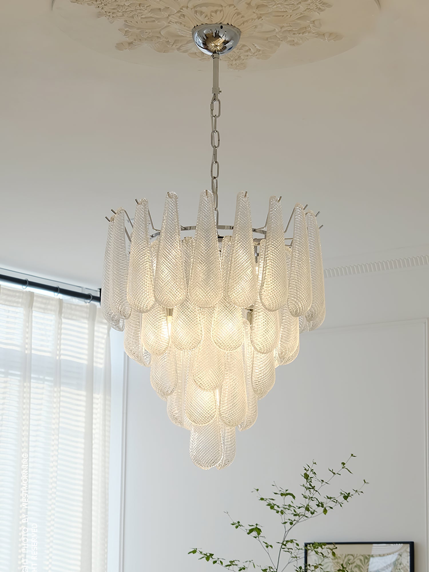 Case Lustre Cascade de Gouttes de Verre - Neutralighting