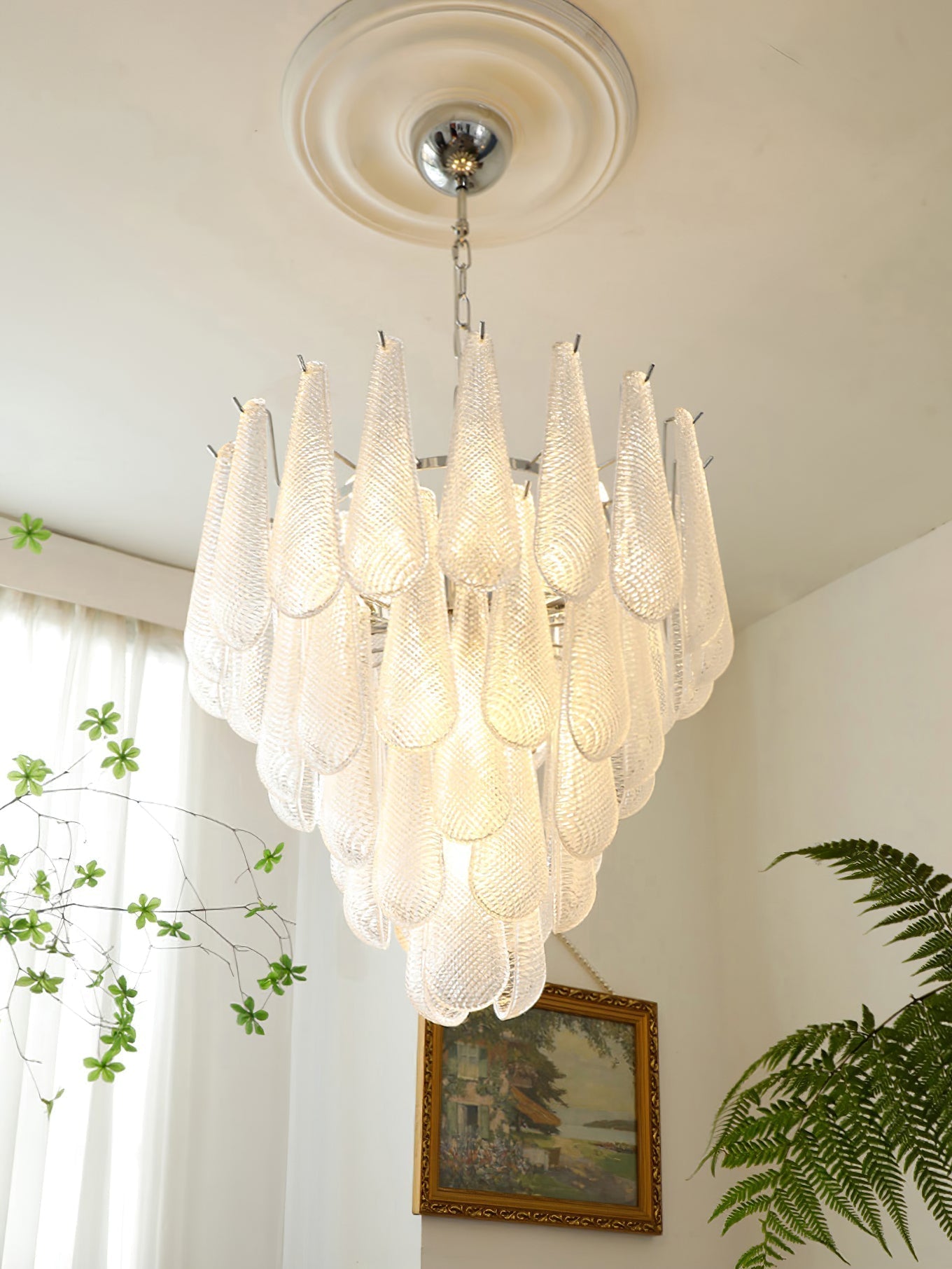 Case Lustre Cascade de Gouttes de Verre - Neutralighting