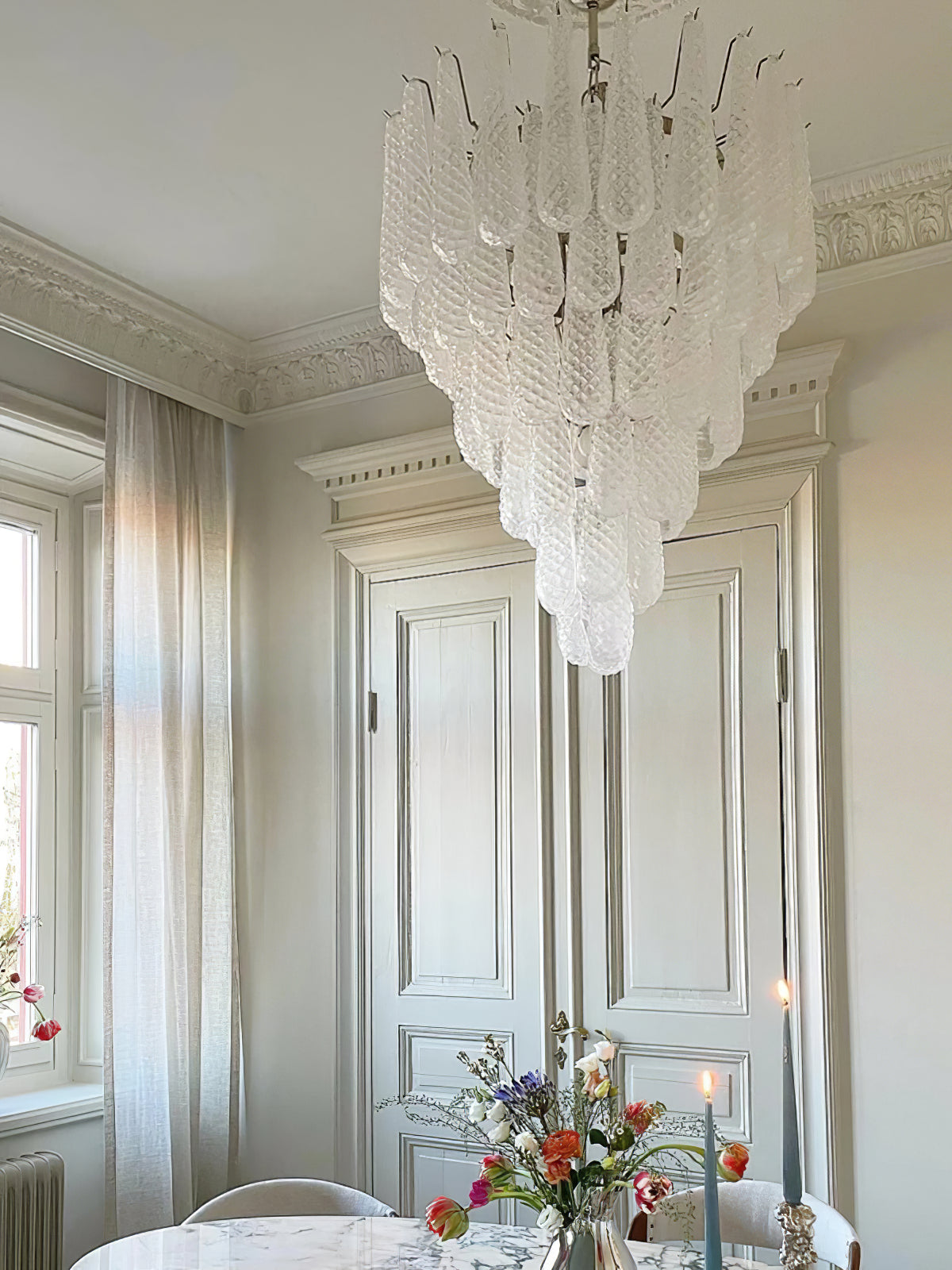 Case Lustre Cascade de Gouttes de Verre - Neutralighting