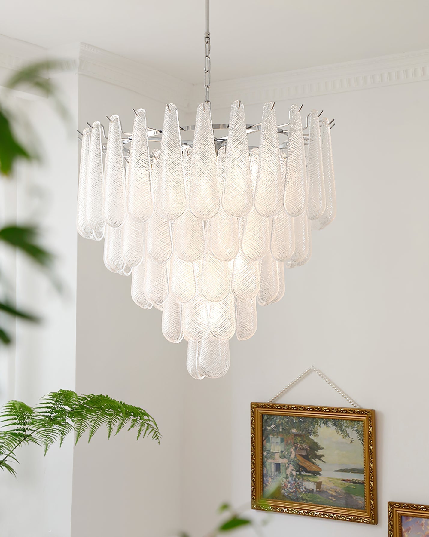 Case Lustre Cascade de Gouttes de Verre - Neutralighting