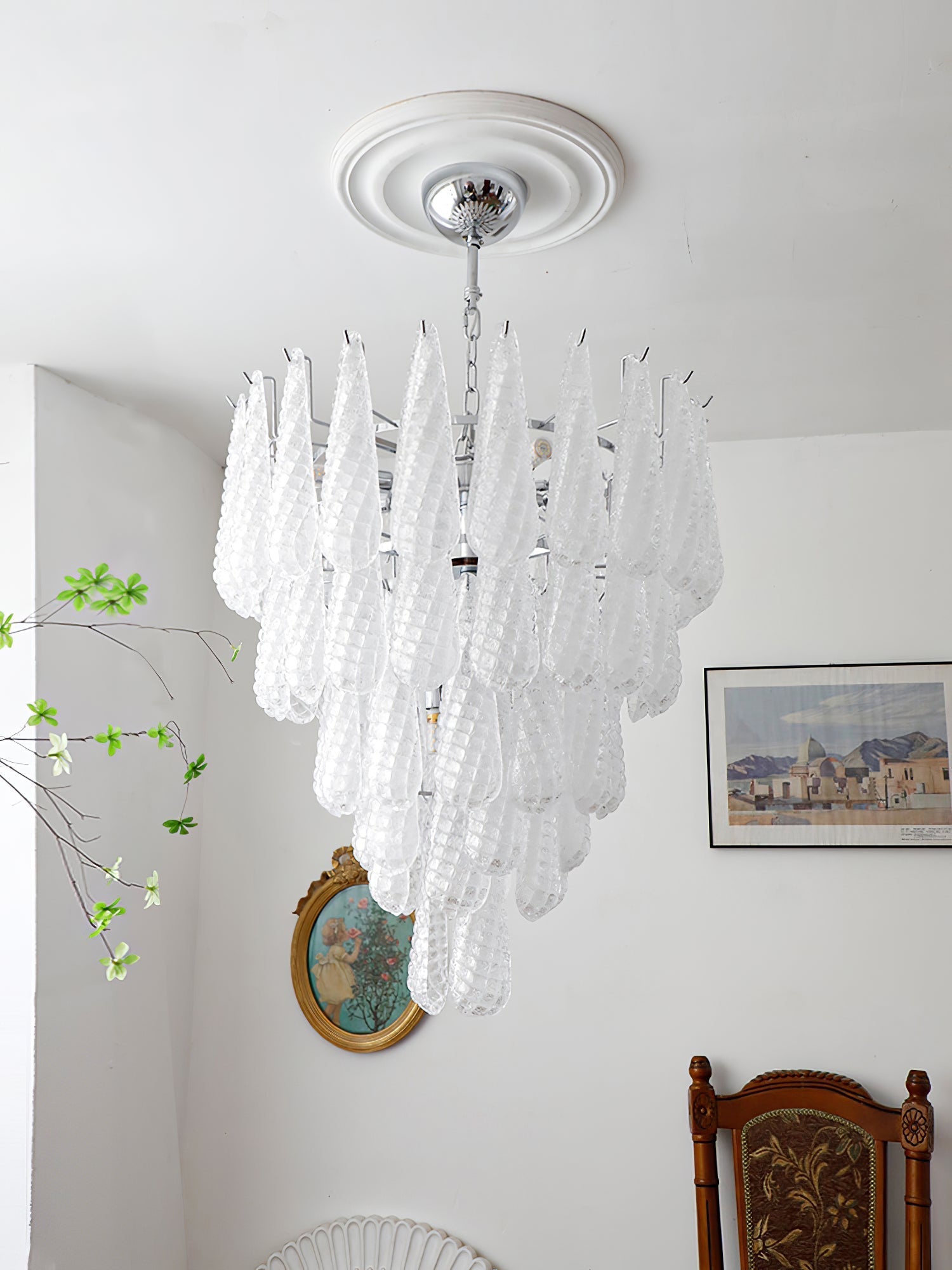 Case Lustre Cascade de Gouttes de Verre - Neutralighting