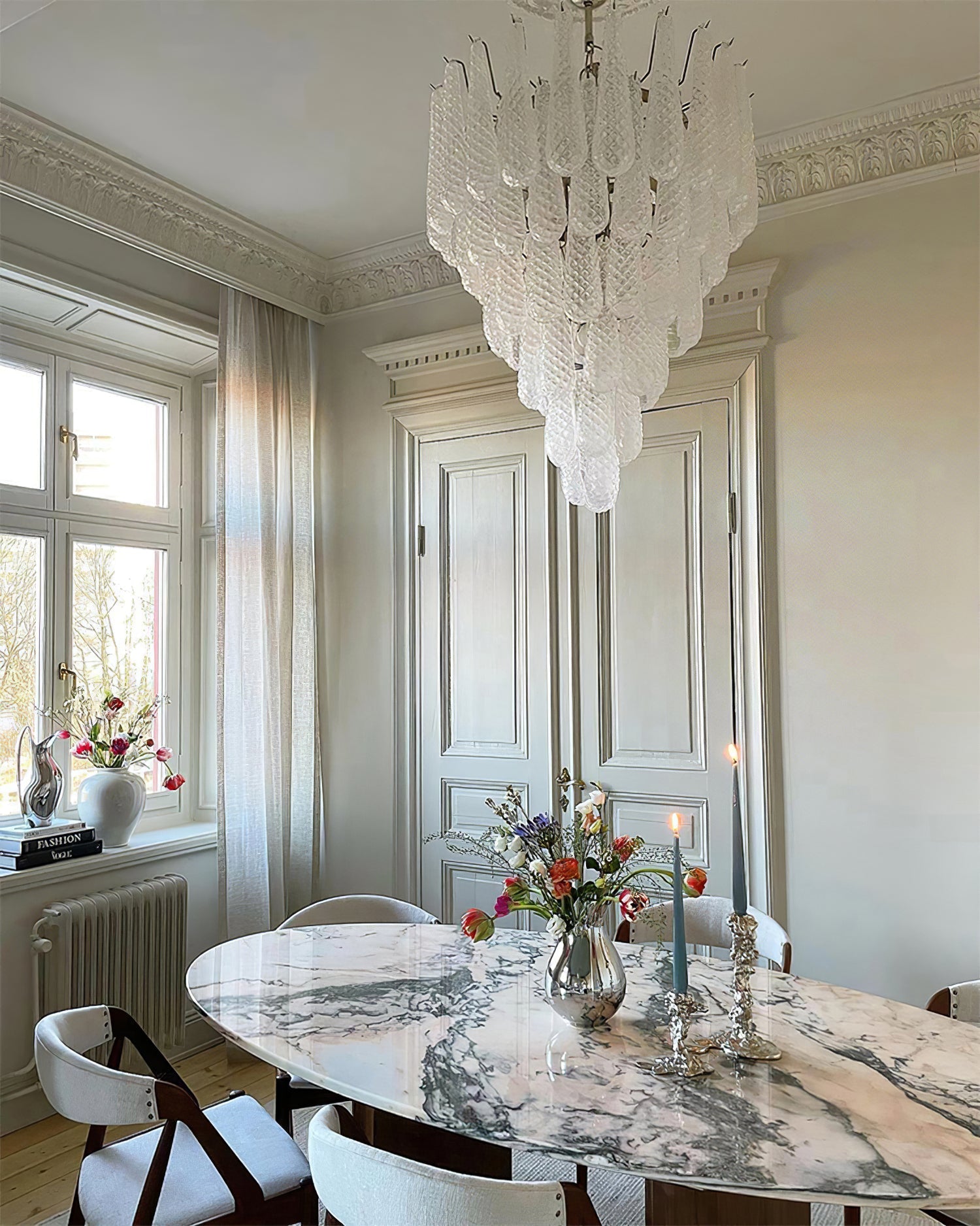 Case Lustre Cascade de Gouttes de Verre - Neutralighting