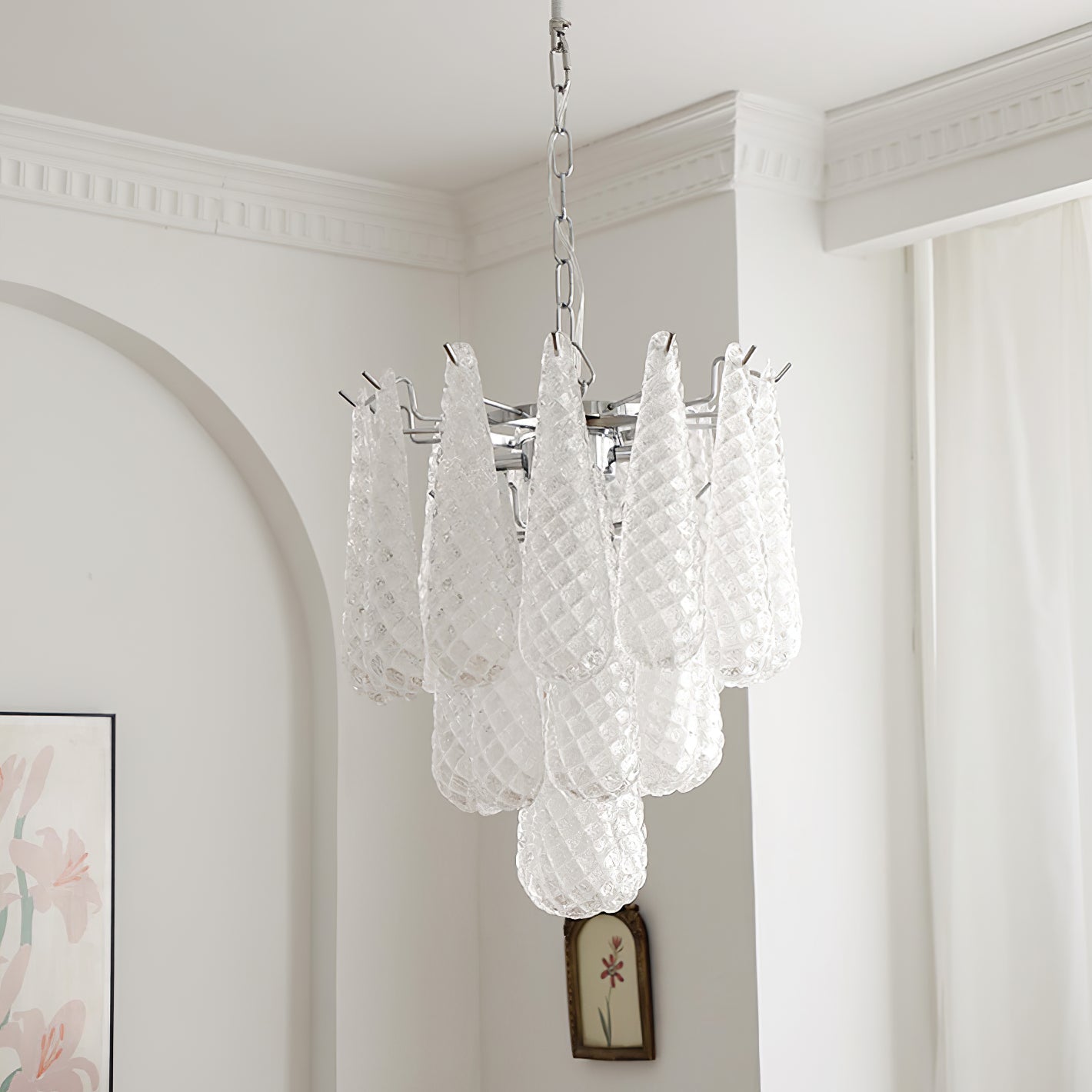 Case Lustre Cascade de Gouttes de Verre - Neutralighting