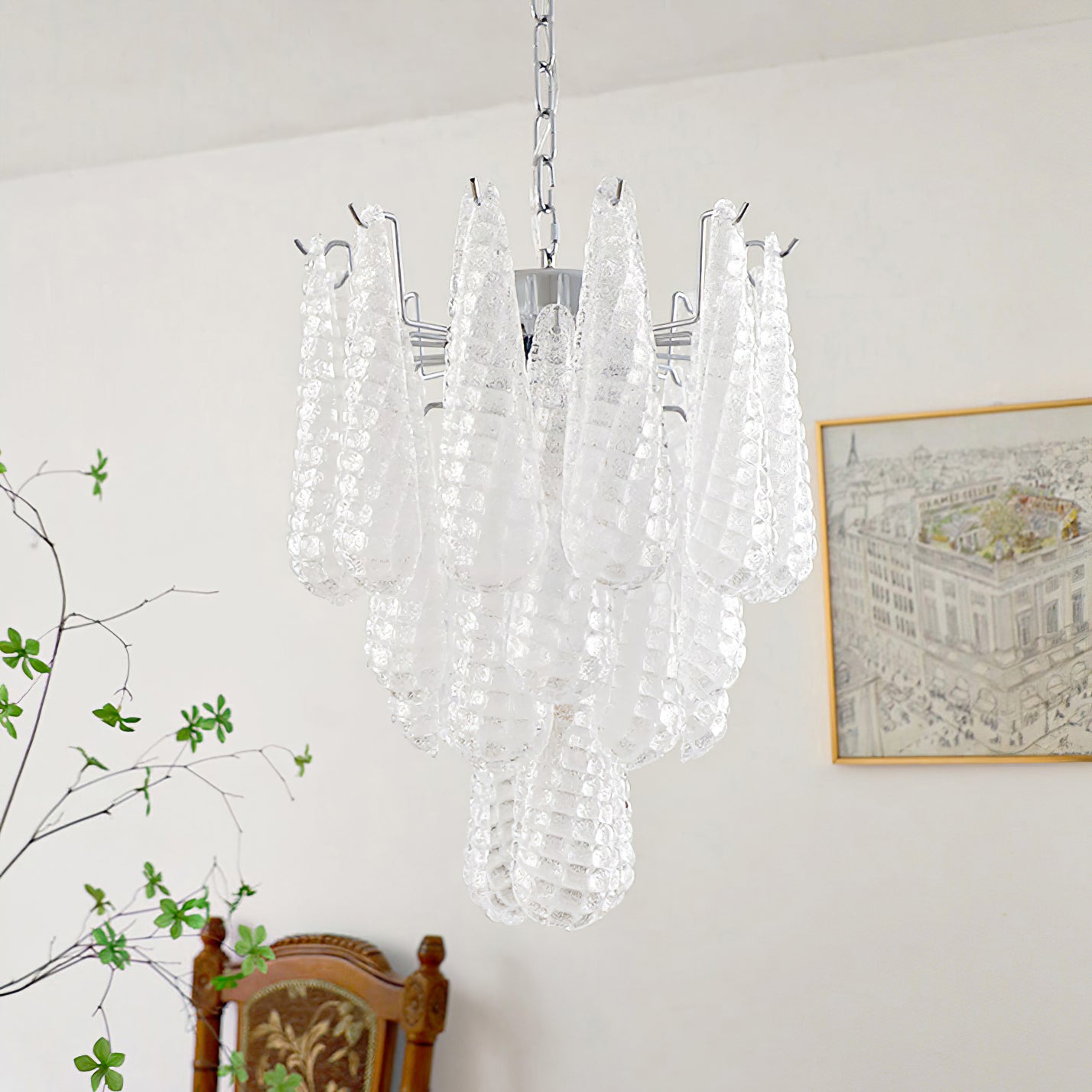 Case Lustre Cascade de Gouttes de Verre - Neutralighting