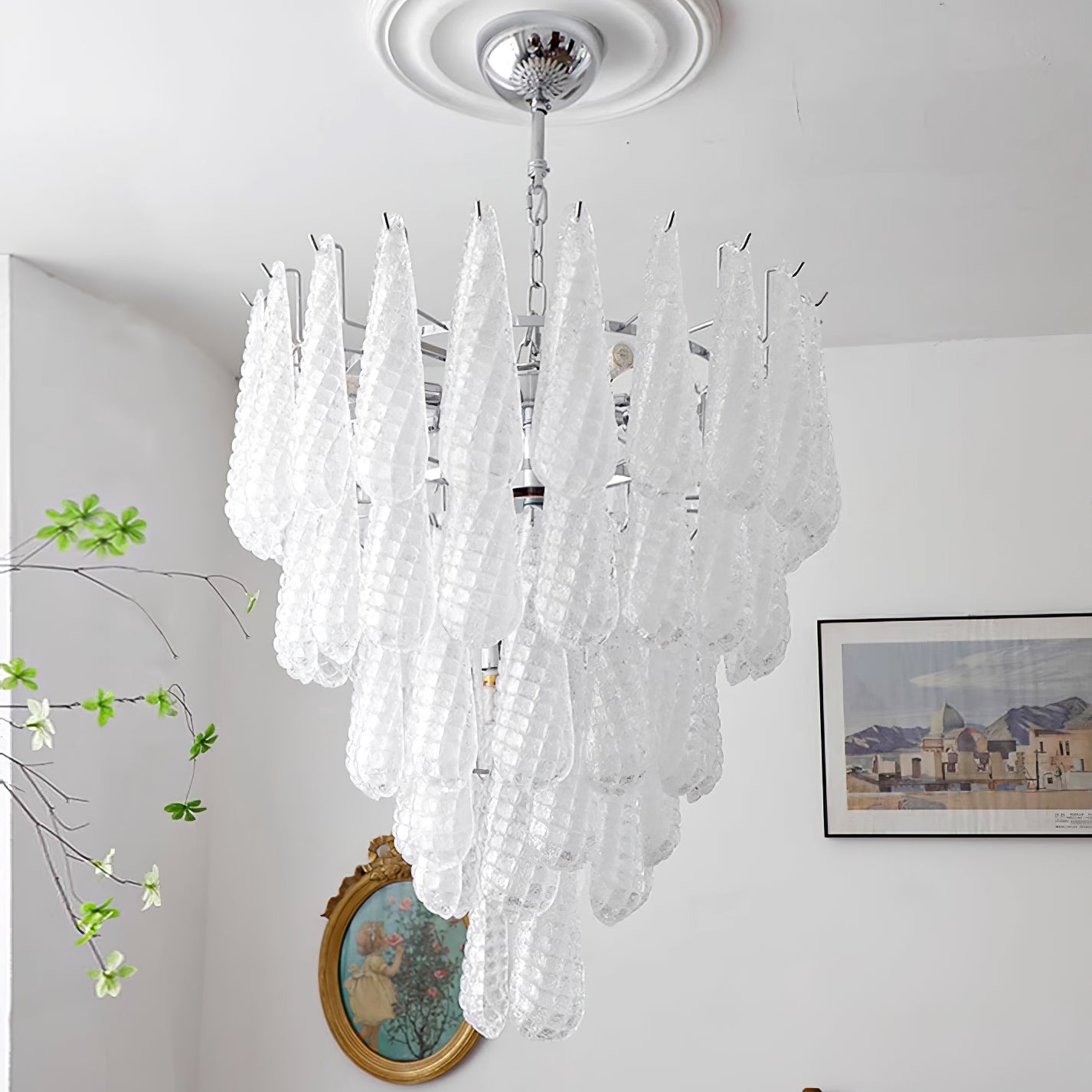 Case Lustre Cascade de Gouttes de Verre - Neutralighting