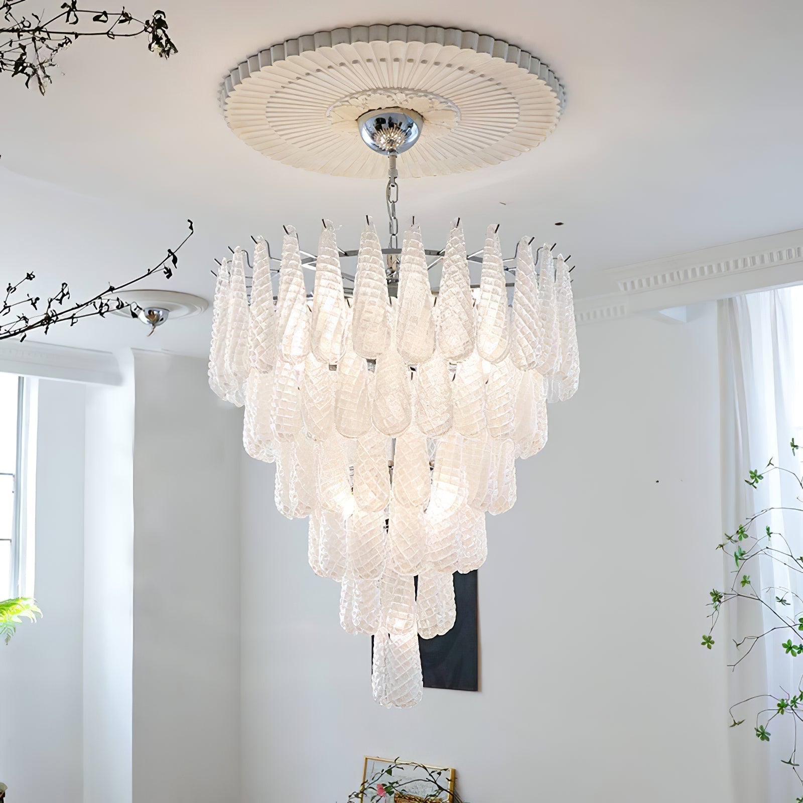 Case Lustre Cascade de Gouttes de Verre - Neutralighting