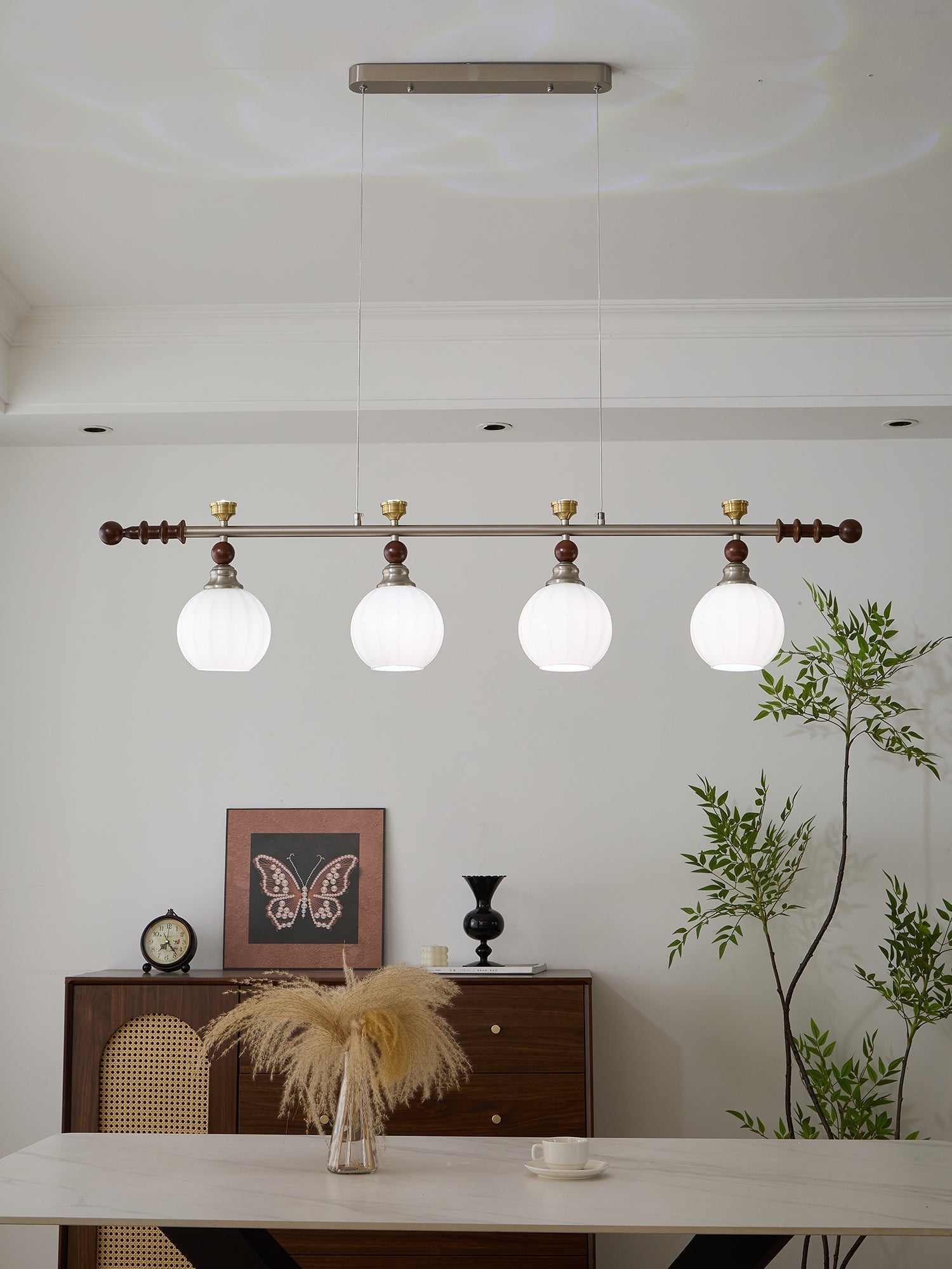 Otheia Suspension Linéaire en Bois Vintage - Neutralighting