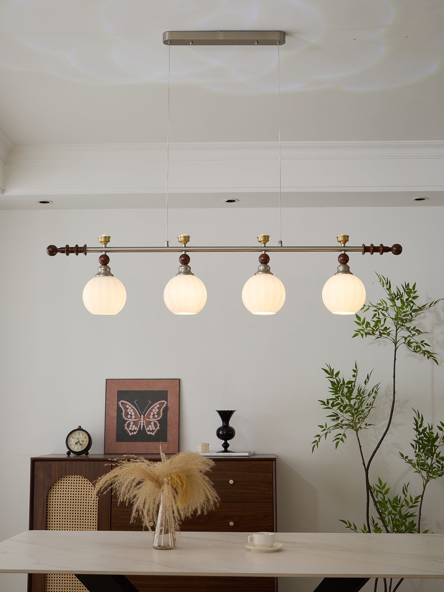 Otheia Suspension Linéaire en Bois Vintage - Neutralighting