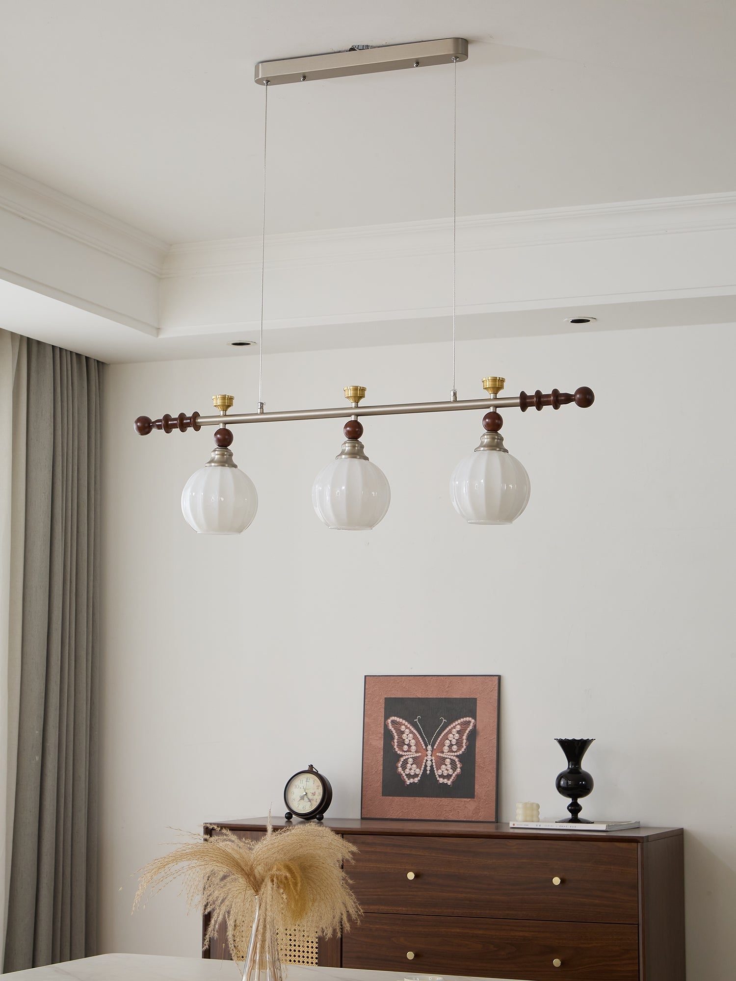 Otheia Suspension Linéaire en Bois Vintage - Neutralighting
