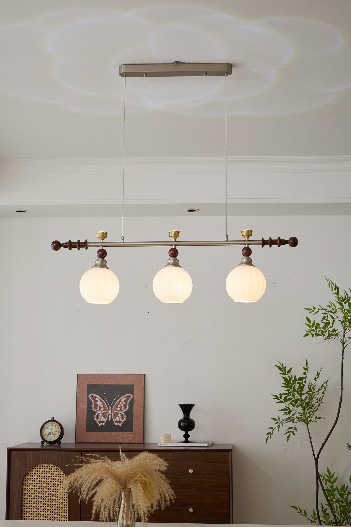 Otheia Suspension Linéaire en Bois Vintage - Neutralighting