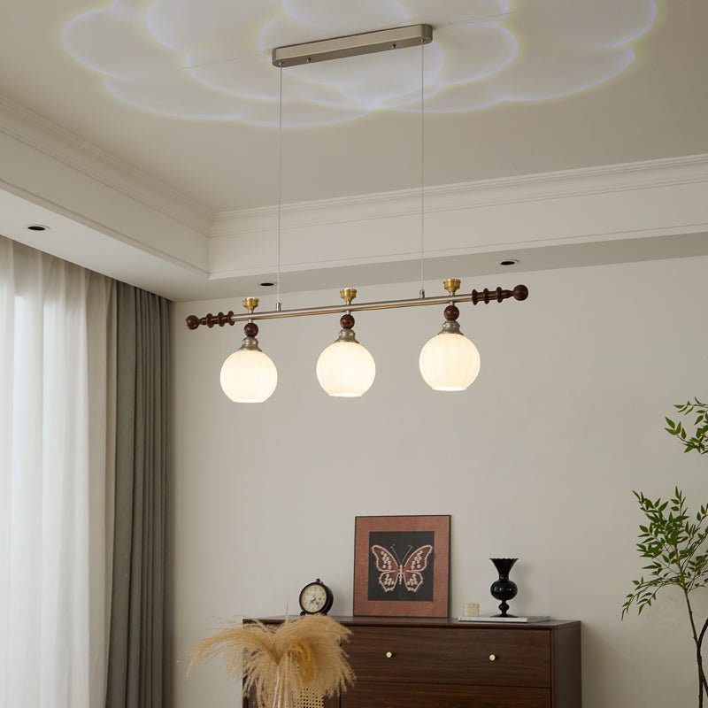 Otheia Suspension Linéaire en Bois Vintage - Neutralighting