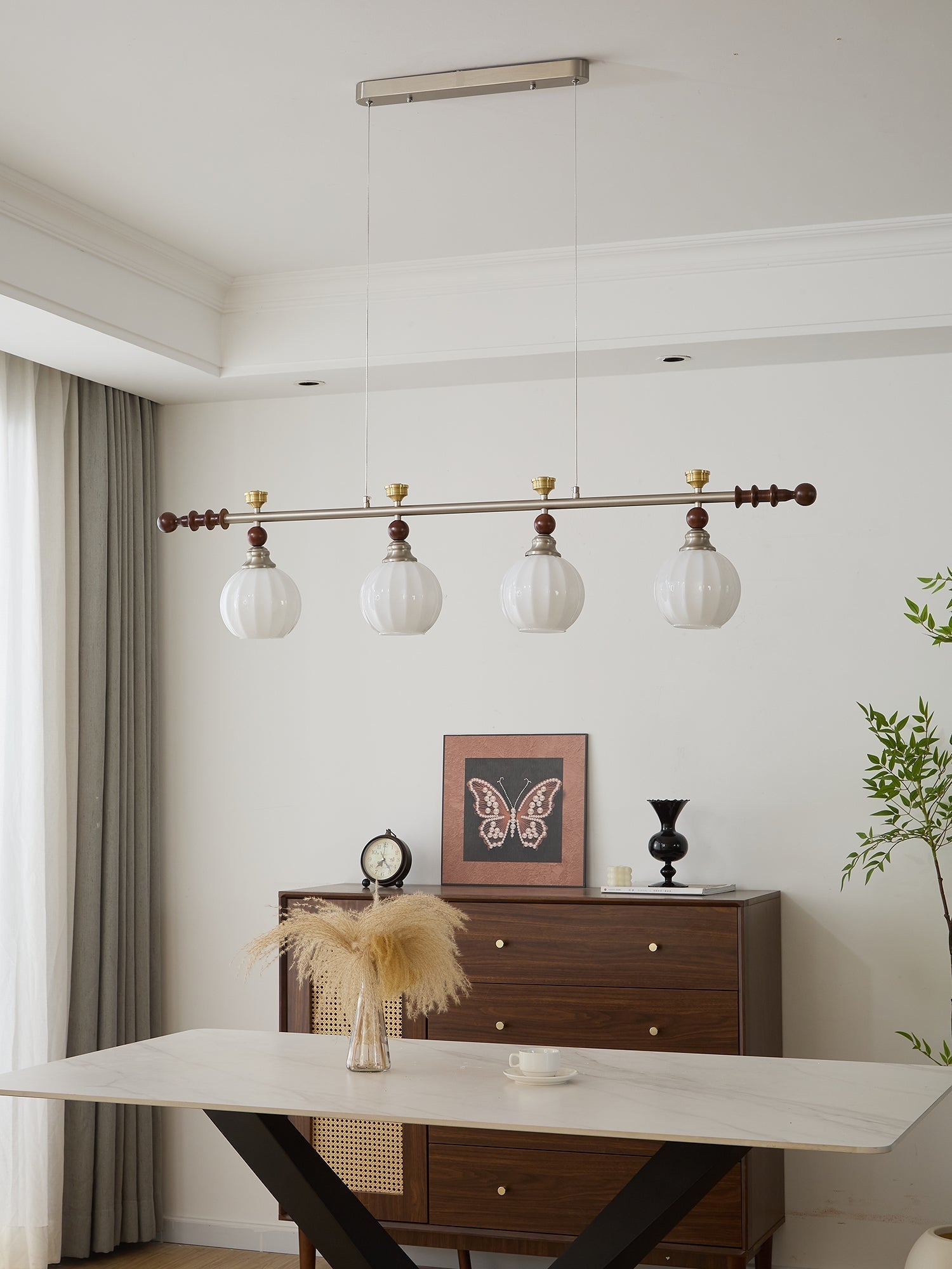 Otheia Suspension Linéaire en Bois Vintage - Neutralighting